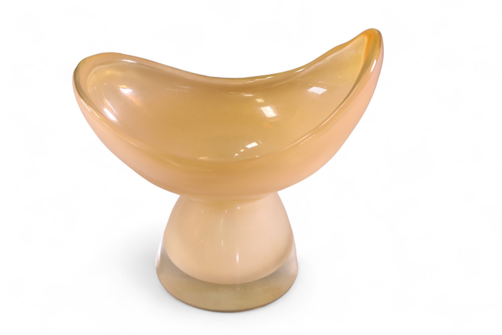 MURANO ART GLASS VASE: MURANO ART GLASS VASE MURANO ART GLASS VASE. 11" W x 10 1/2" H.