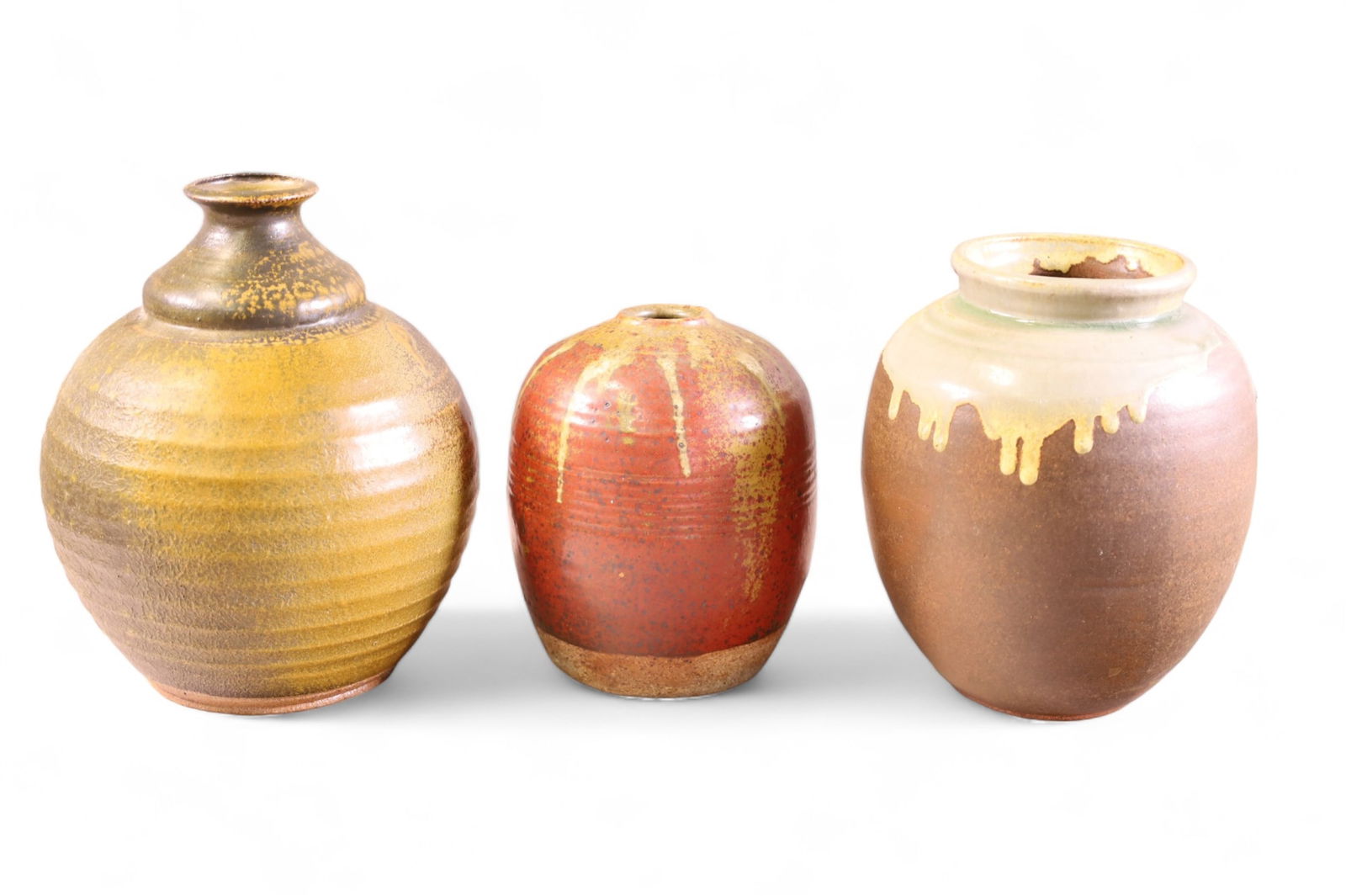 3 STUDIO POTTERY VASES (1 of 5)