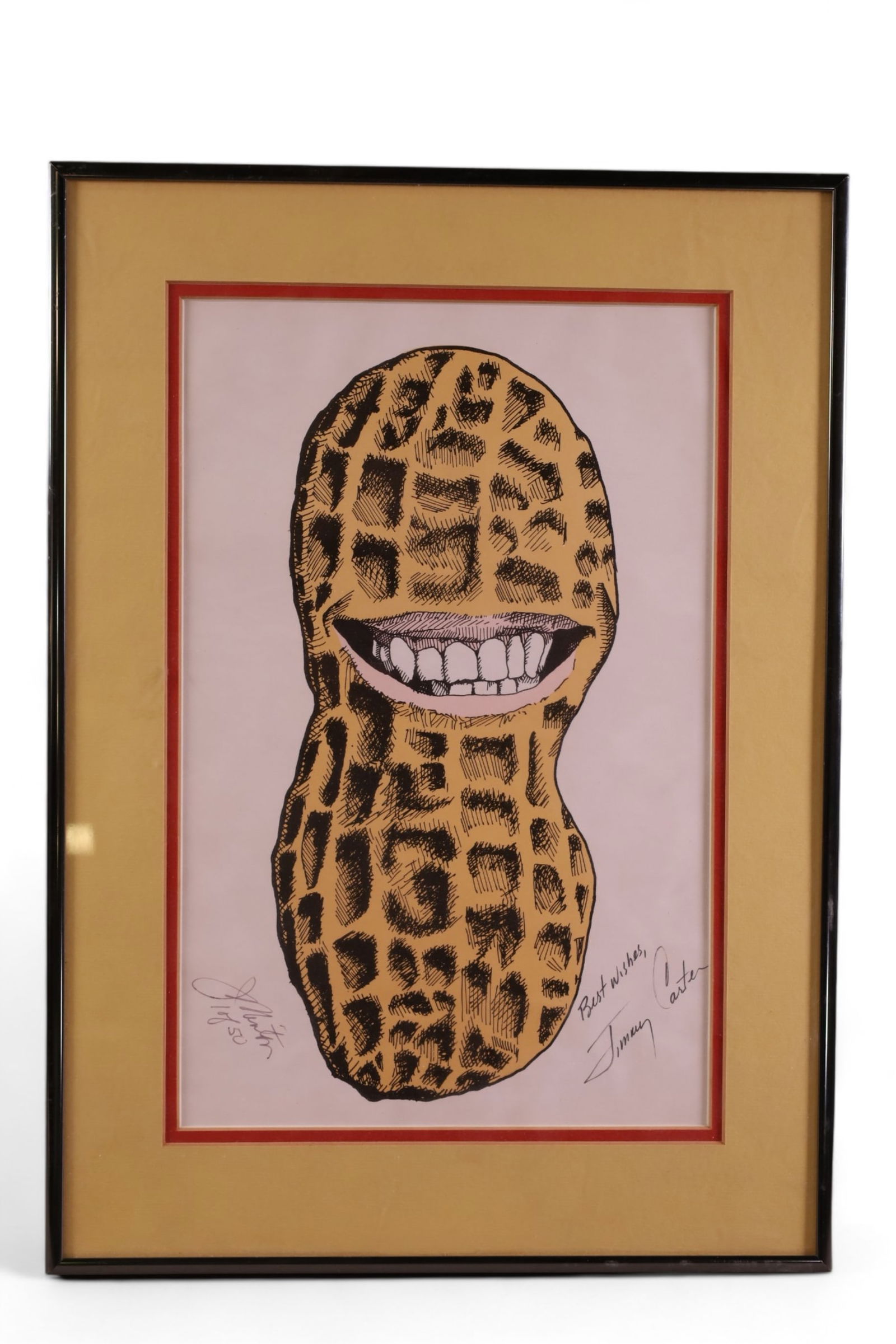 SIGNED JIMMY CARTER PEANUT PRINT (1 of 3)