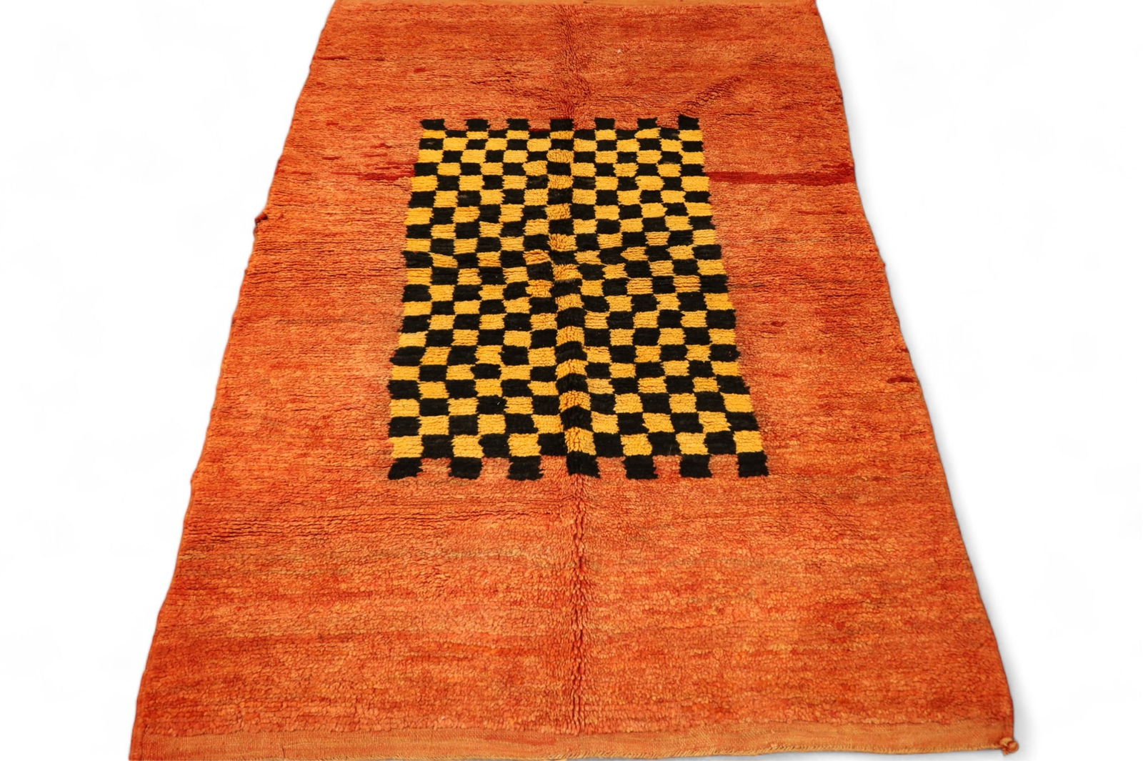 APPROX 8' 1" x 4' 1" HANDMADE WOOL RUG (1 of 4)