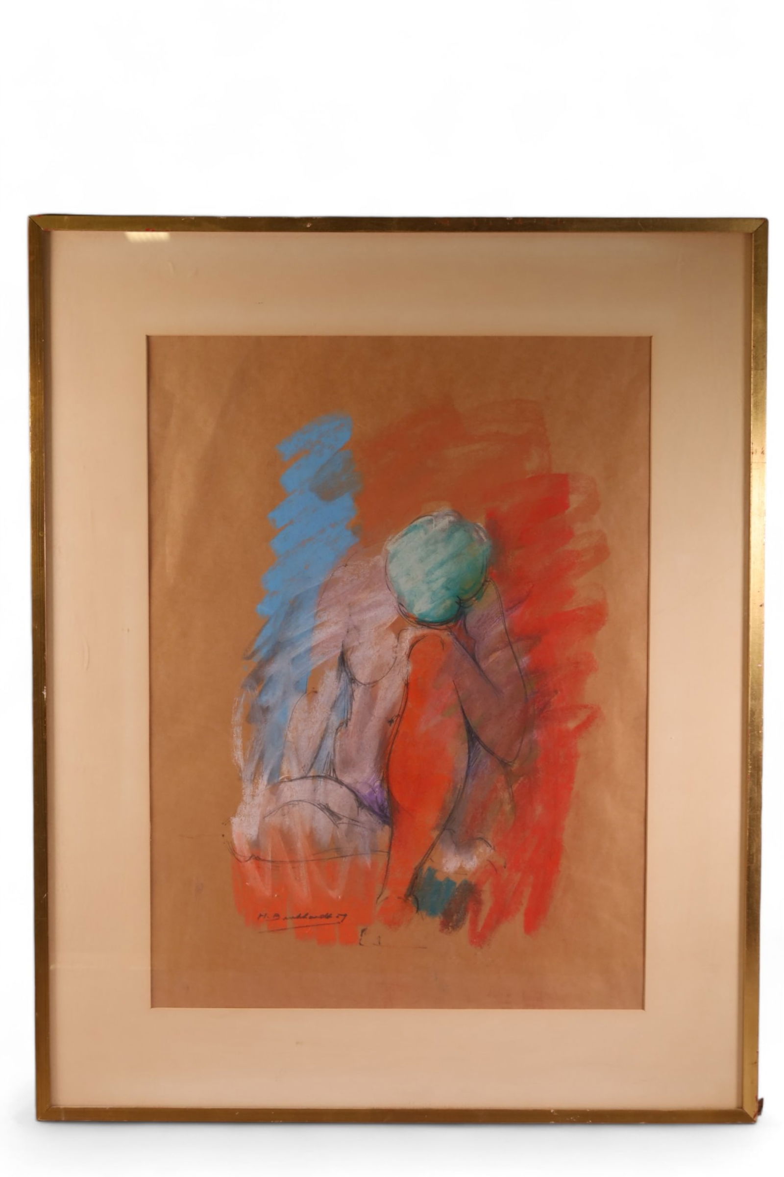 HANS BURKHARDT PASTEL PAINTING (1 of 3)