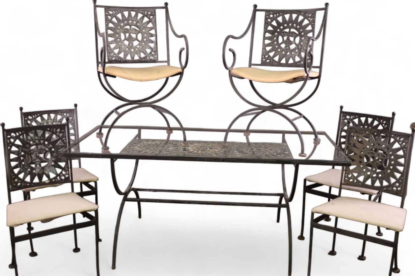 ARTHUR UMANOFF MAYAN SUN PATIO SET (1 of 10)