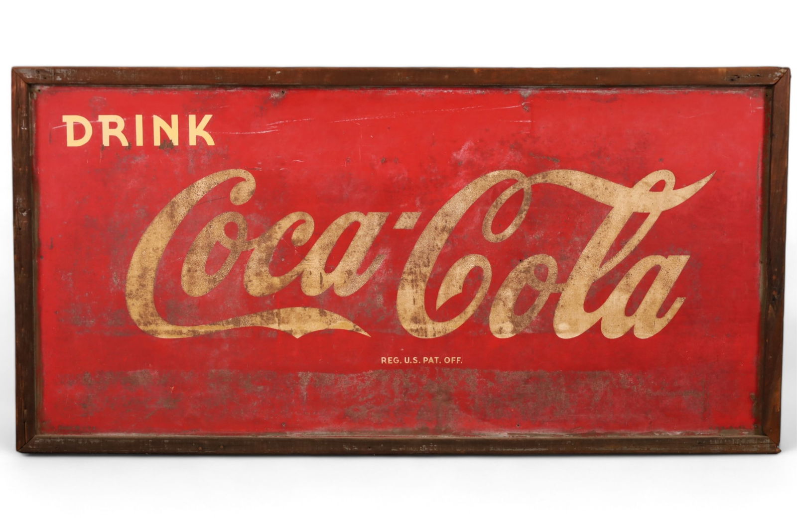 LARGE COCA COLA TIN SIGN (1 of 3)