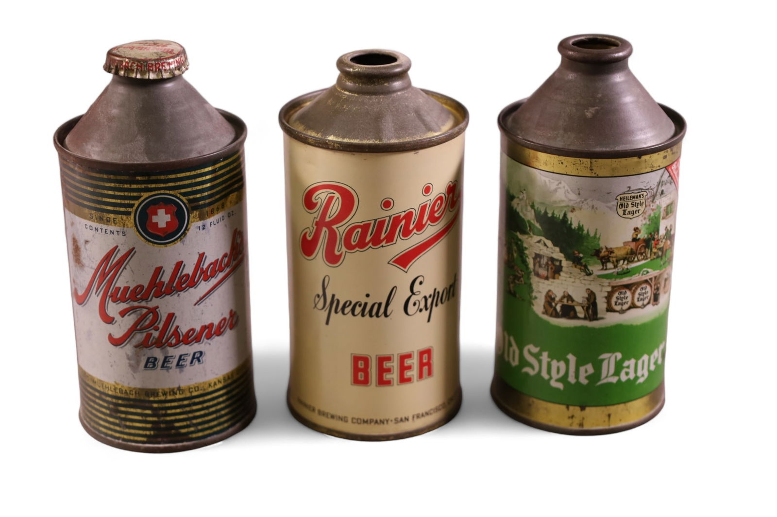 3 CONE TOP BEER CANS (1 of 2)