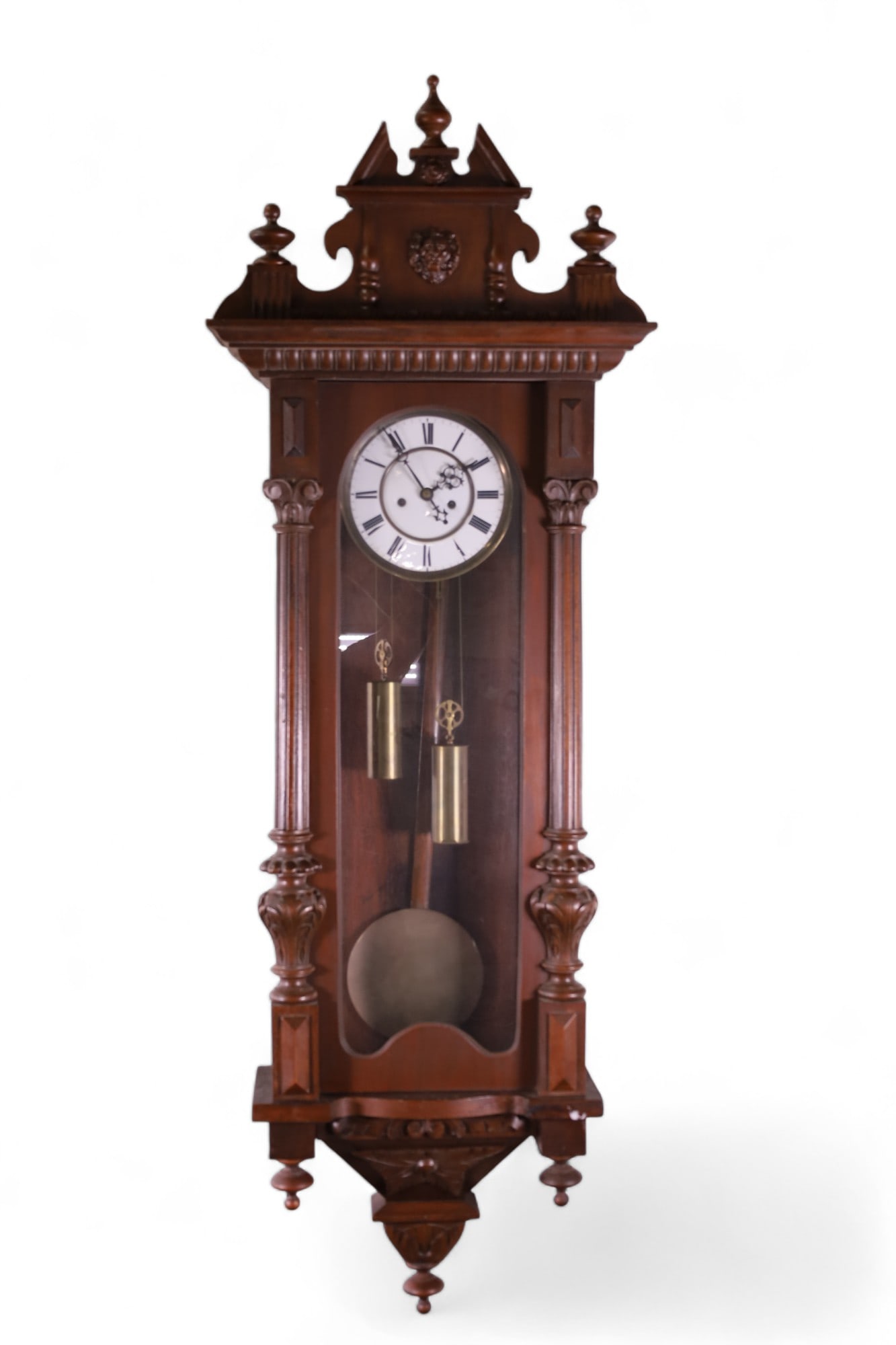 GUSTAV BECKER VIENNA REGULATOR WALL CLOCK (1 of 3)
