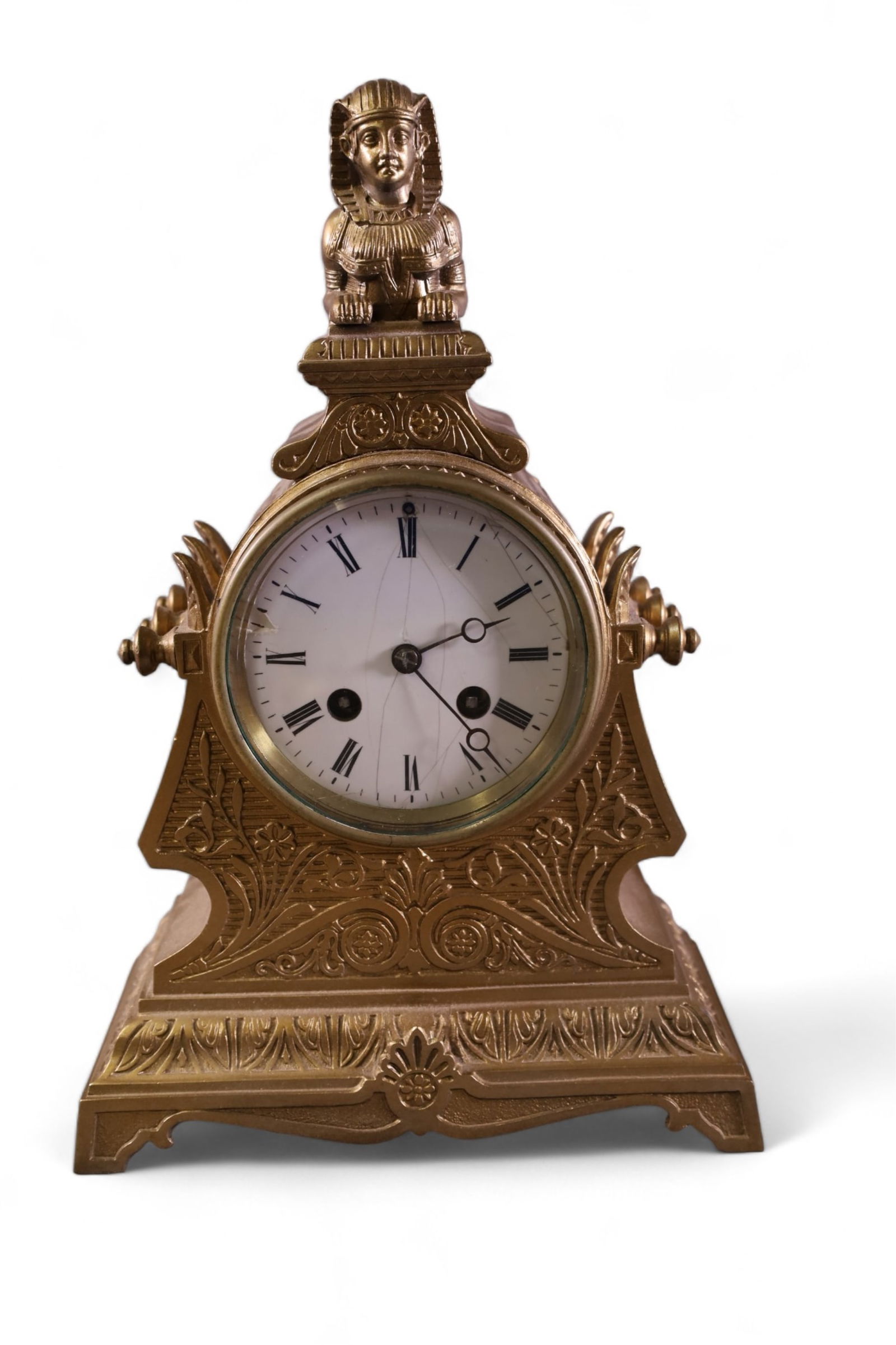 JAPY FRERES SPELTER MANTLE CLOCK (1 of 5)