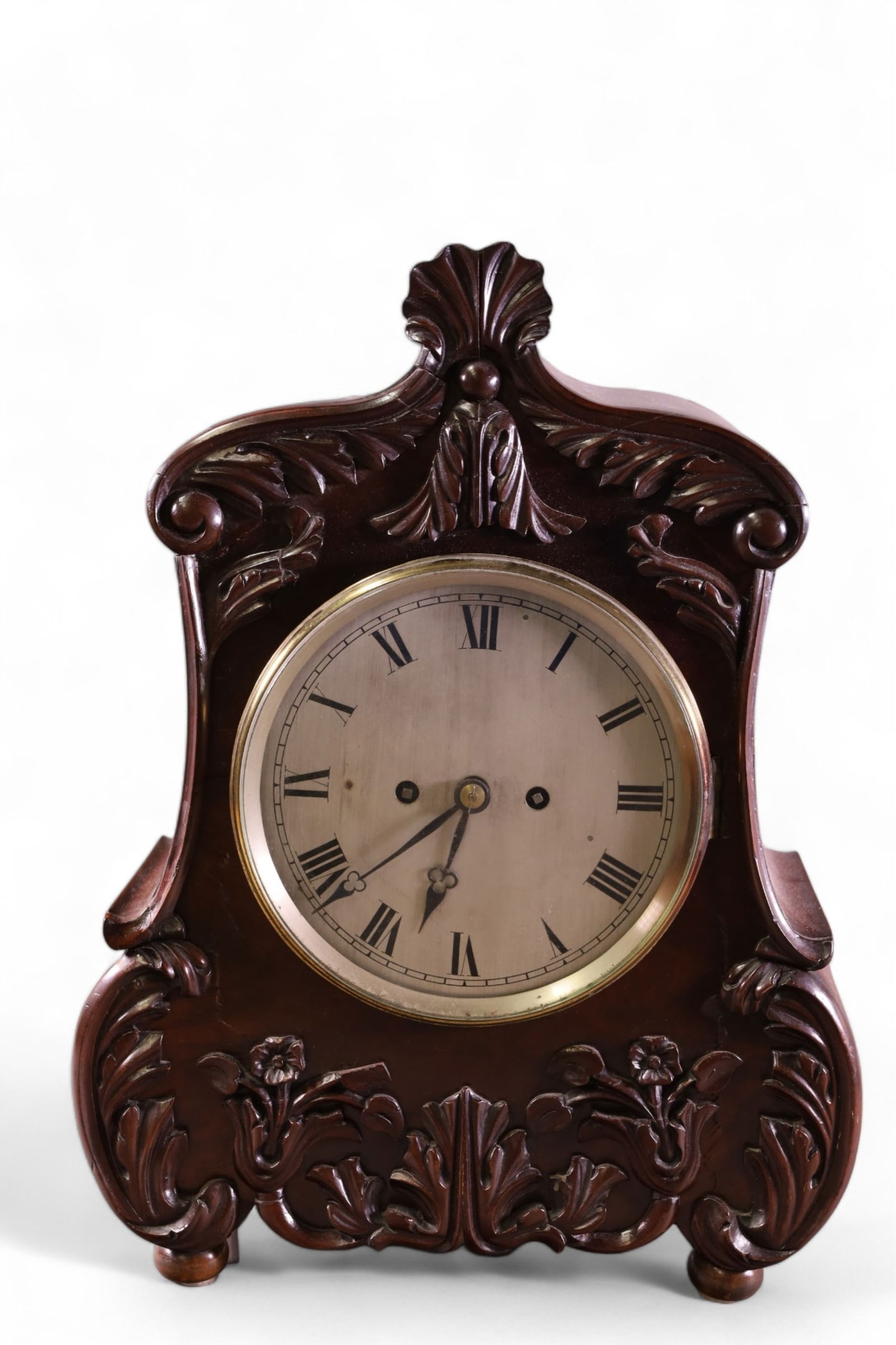 CARVED MANTLE CLOCK (1 of 10)