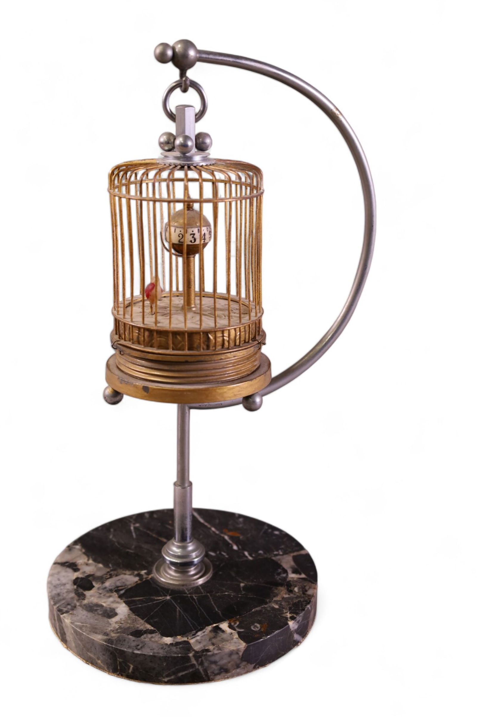 MUSICAL BIRDCAGE CLOCK (1 of 2)