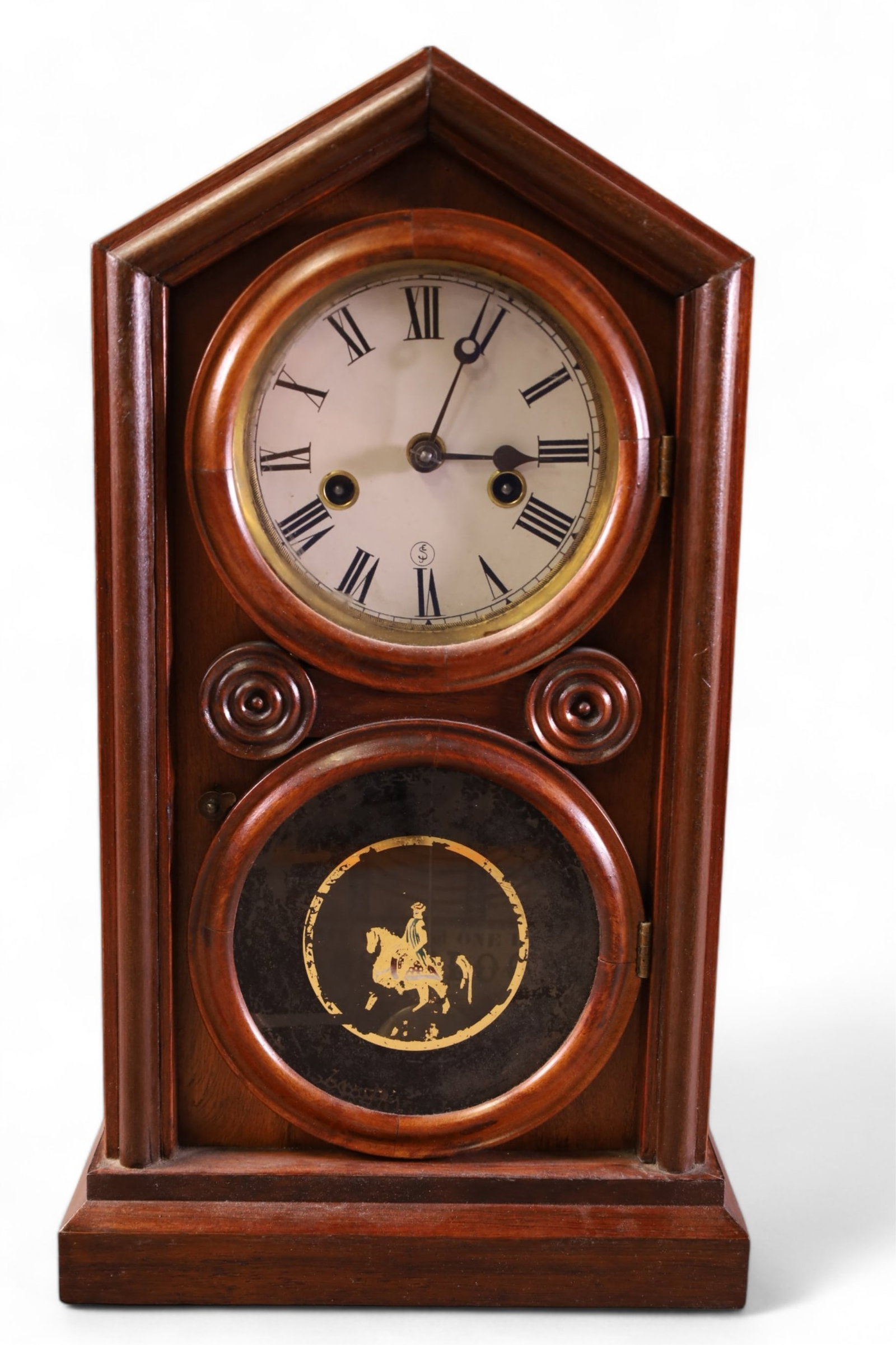 19TH CENTURY INGRAHAM MANTLE CLOCK (1 of 6)