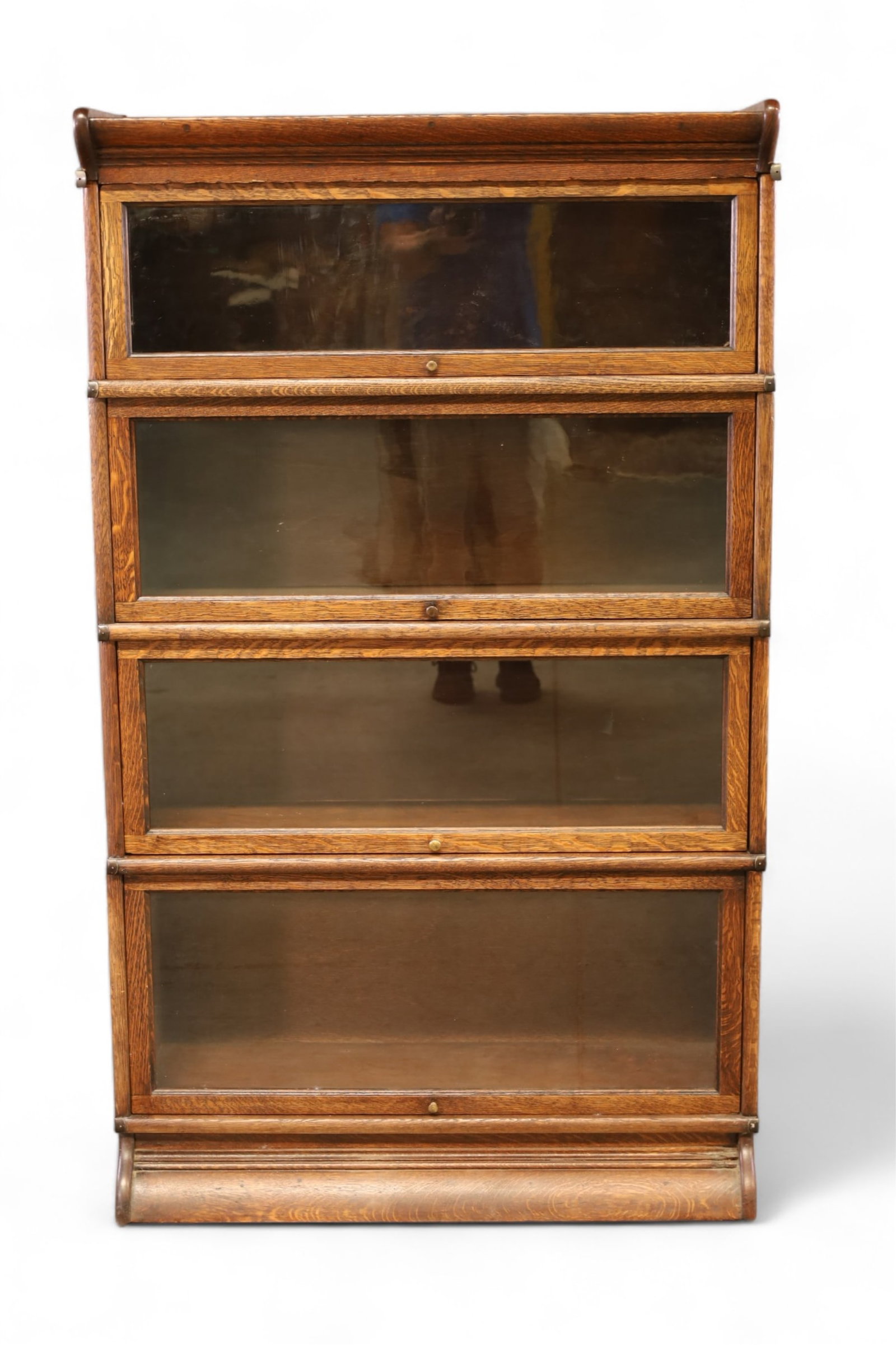 ANTIQUE OAK LAWYER'S STACKING BOOKCASE (1 of 2)