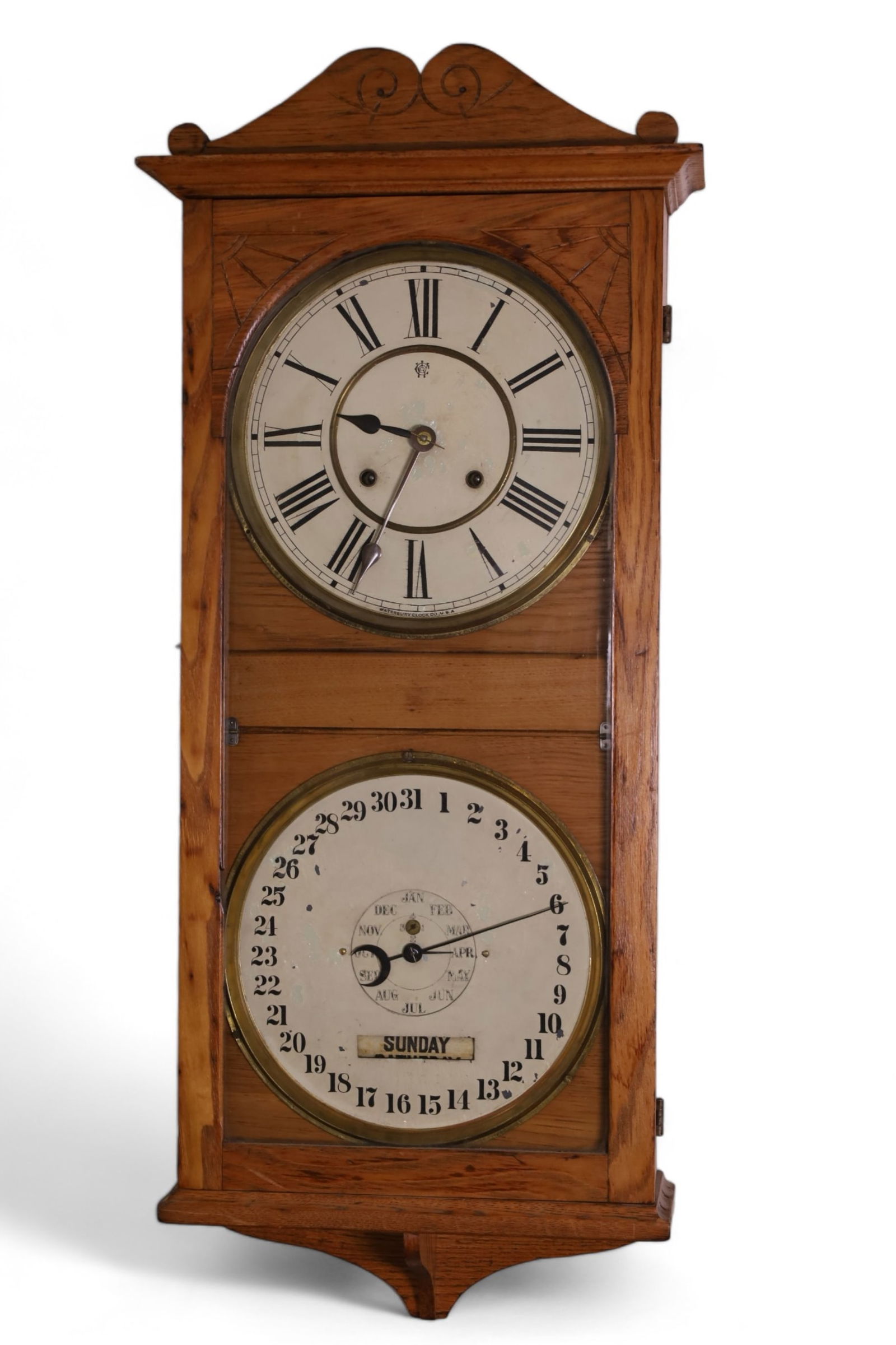 WATERBURY CALENDAR CLOCK (1 of 3)