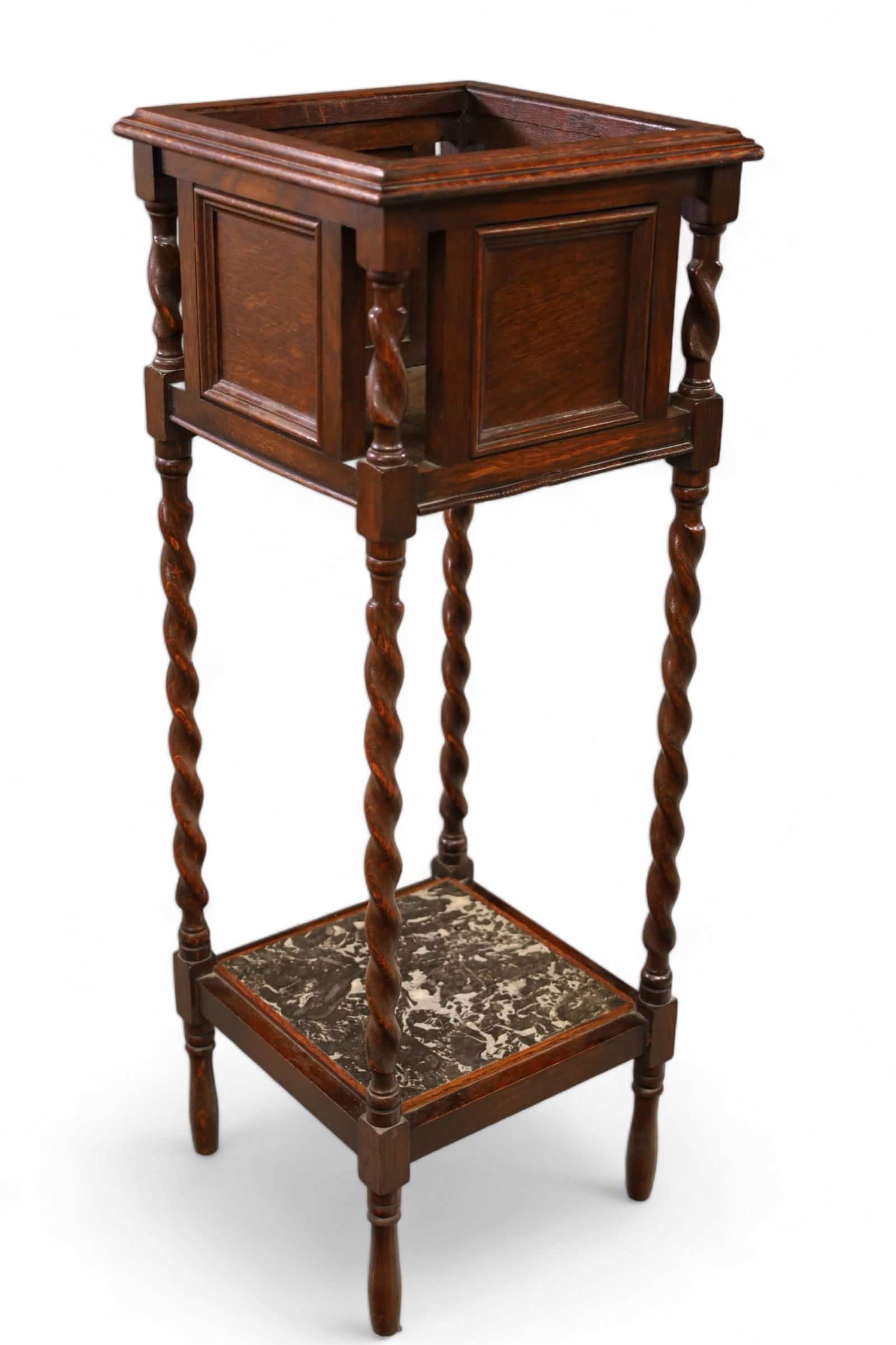 1910'S OAK BARLEY FERNSTAND (1 of 2)
