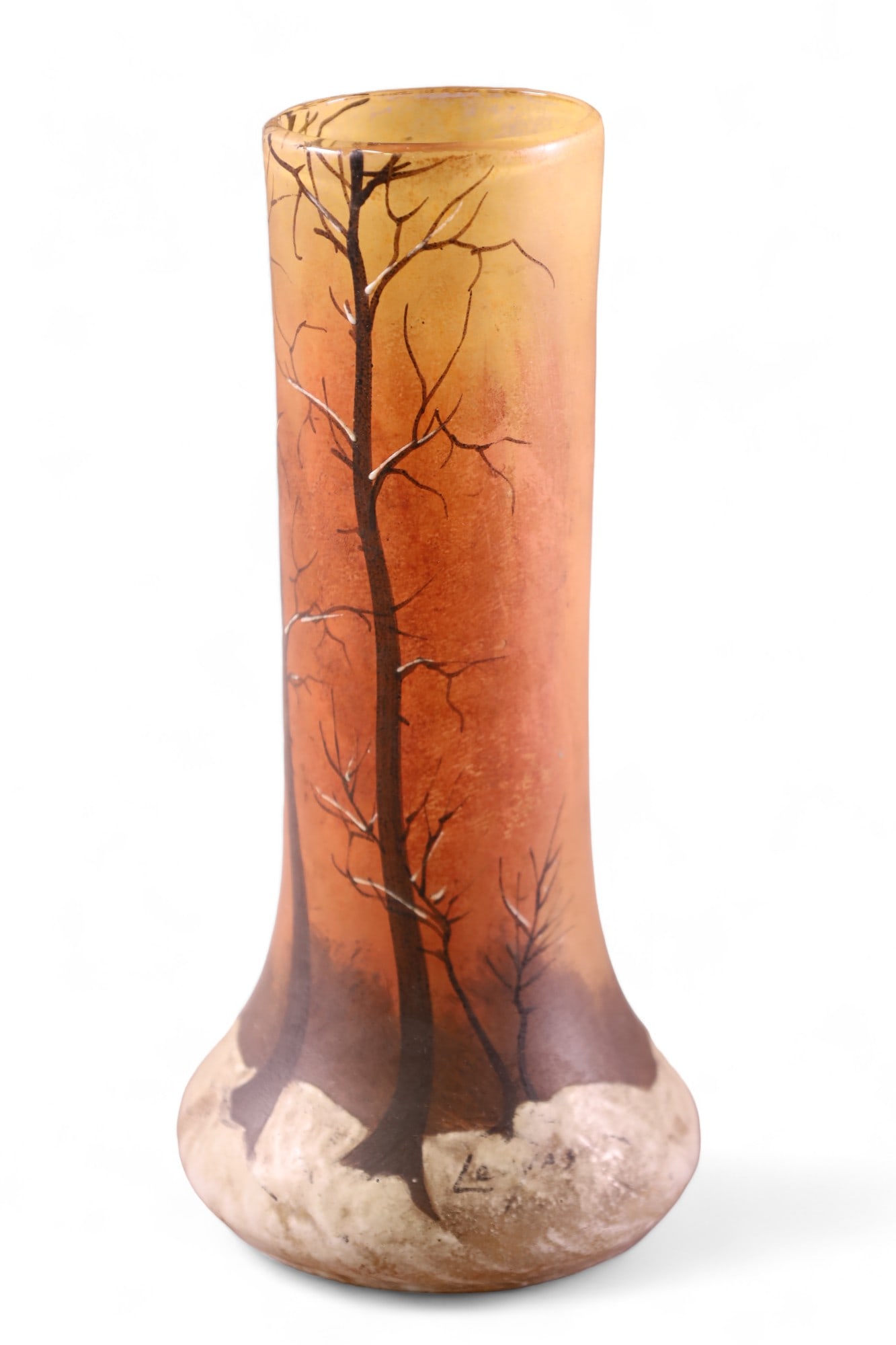 LEGRAS ART GLASS VASE (1 of 4)