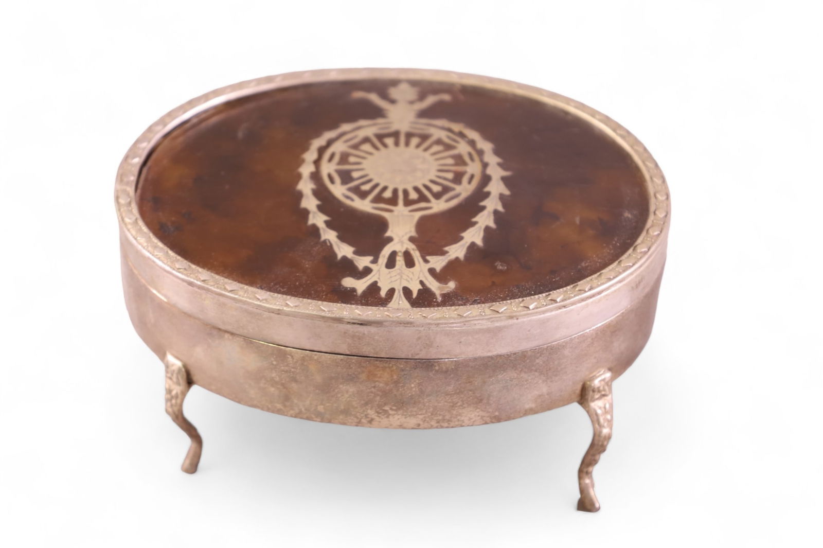 SILVERPLATED DRESSER BOX (1 of 2)