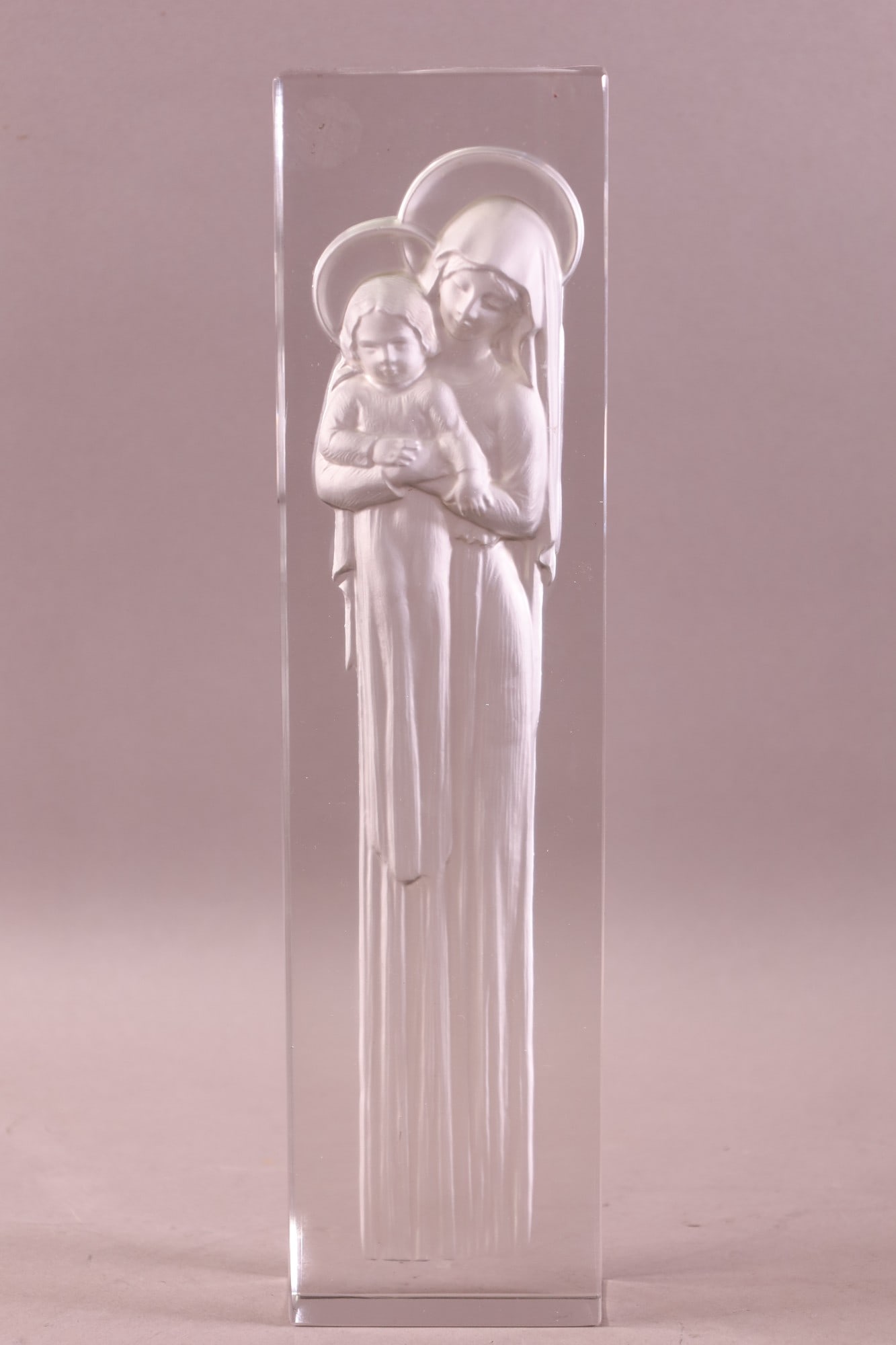 VIERGE A L'ENFANT LALIQUE FIGURE (1 of 3)