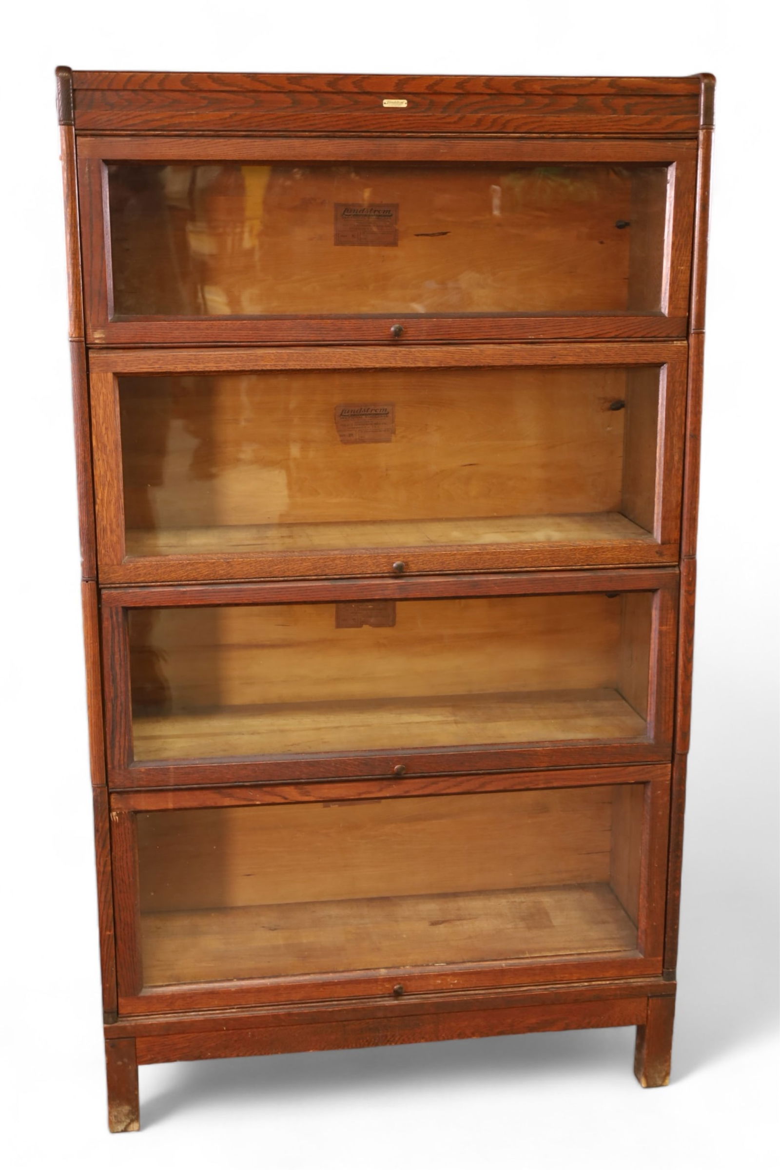 FOUR STACK OAK LAWYER'S BOOKCASE (1 of 3)