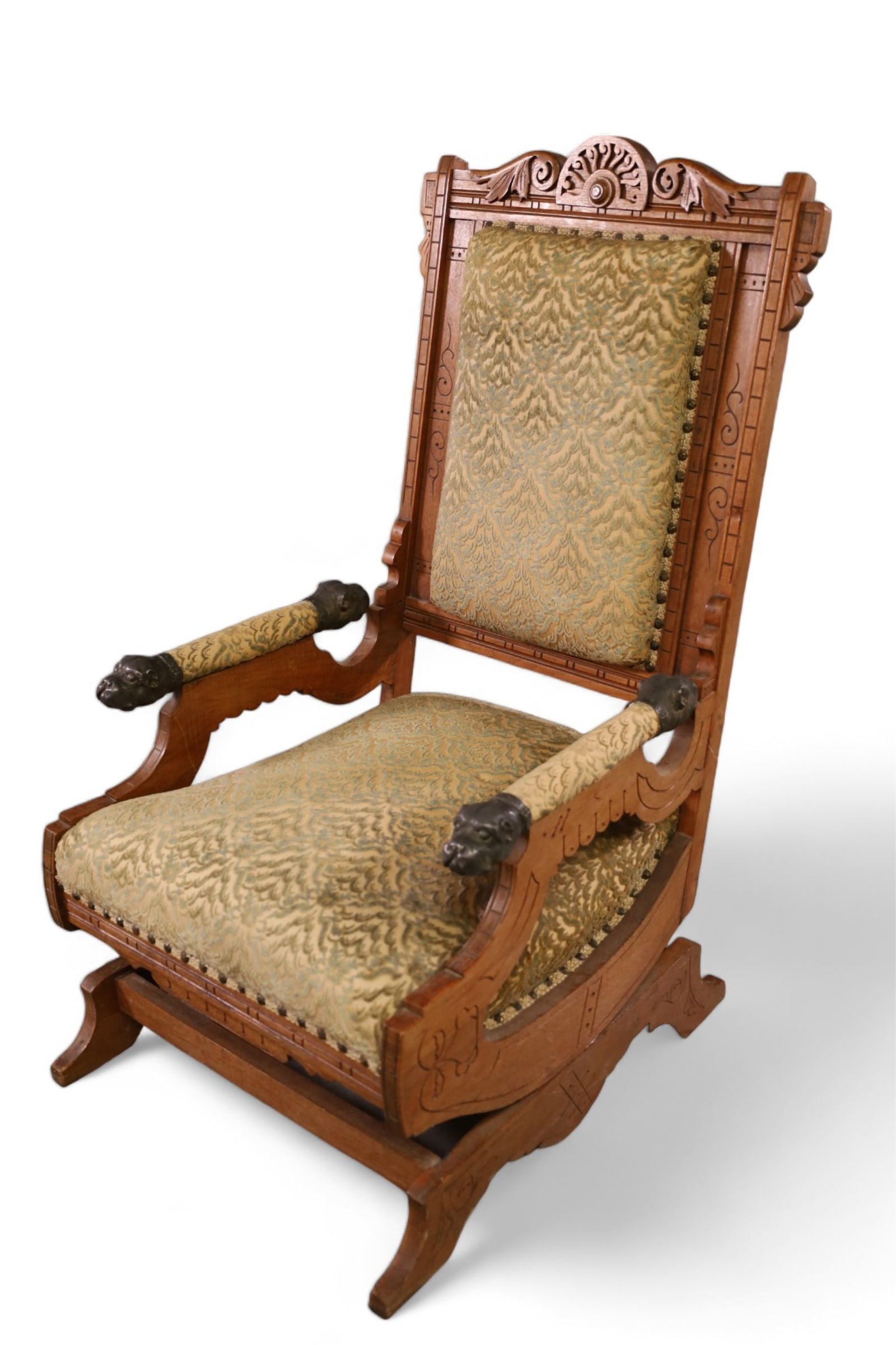 UNUSUAL VICTORIAN PLATFORM ROCKER (1 of 5)