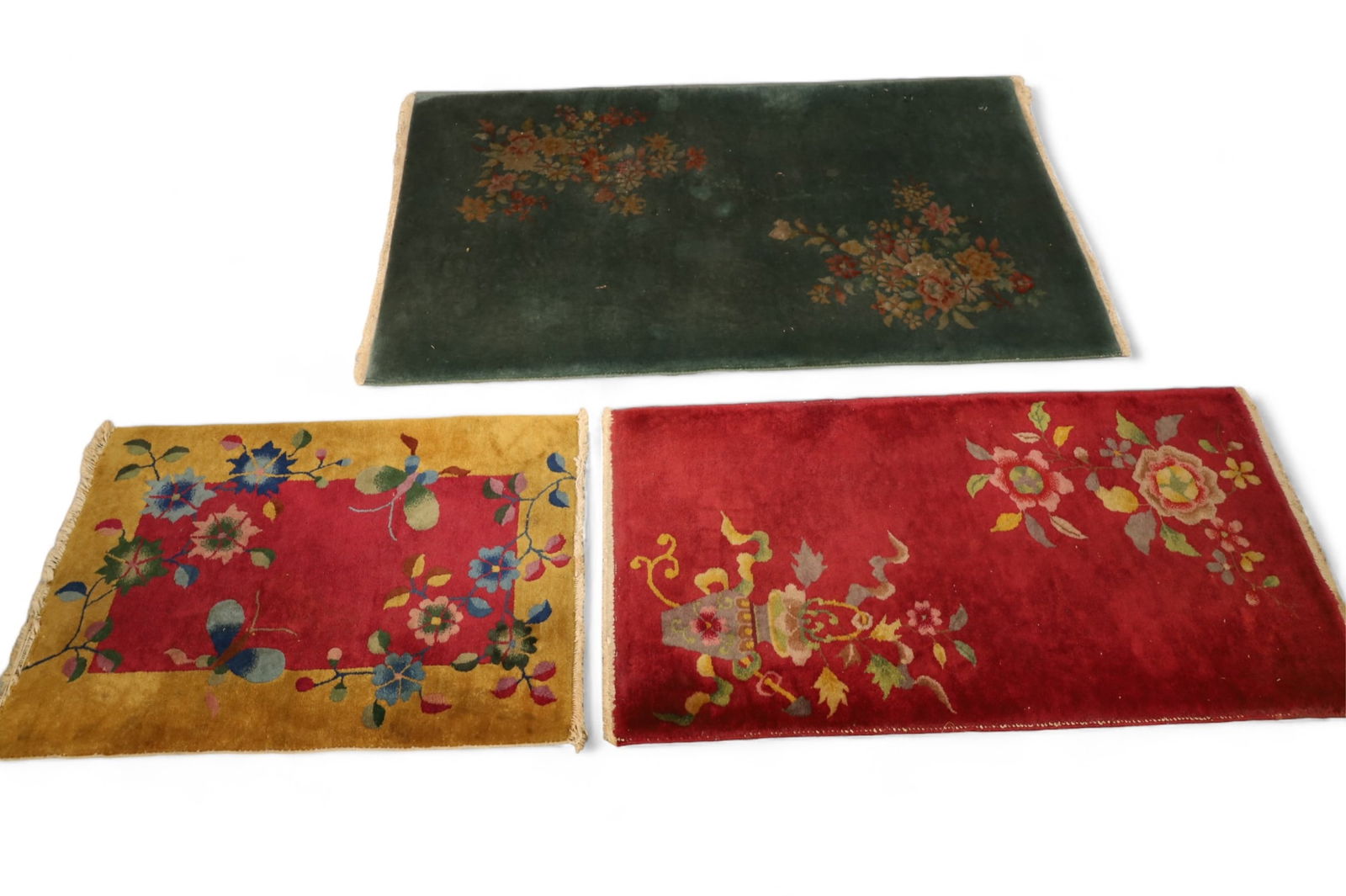 3 CHINESE HANDMADE WOOL RUGS (1 of 4)