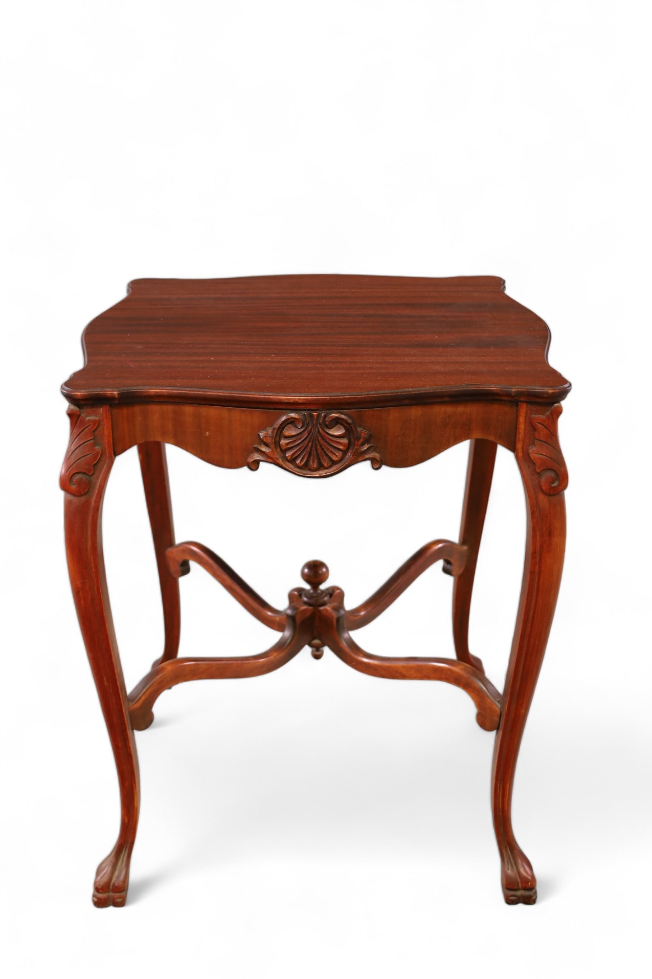 1900'S MAHOGANY PARLOR TABLE (1 of 2)