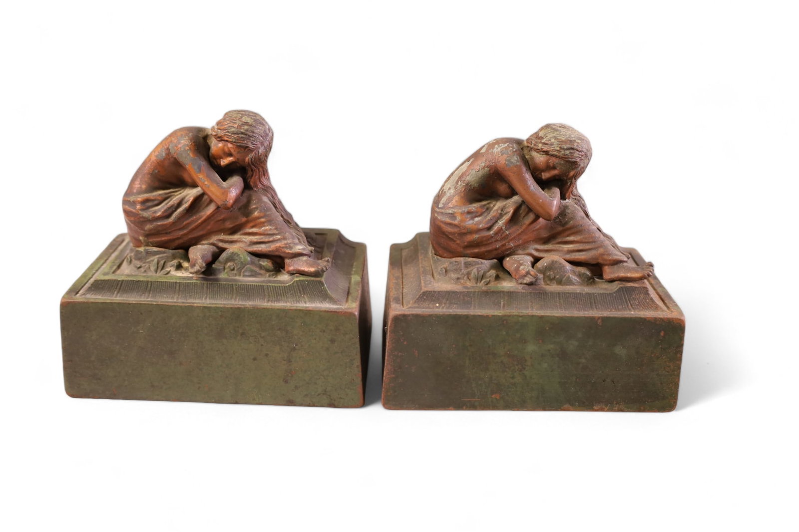 PAIR OF FIGURAL BOOKENDS (1 of 3)