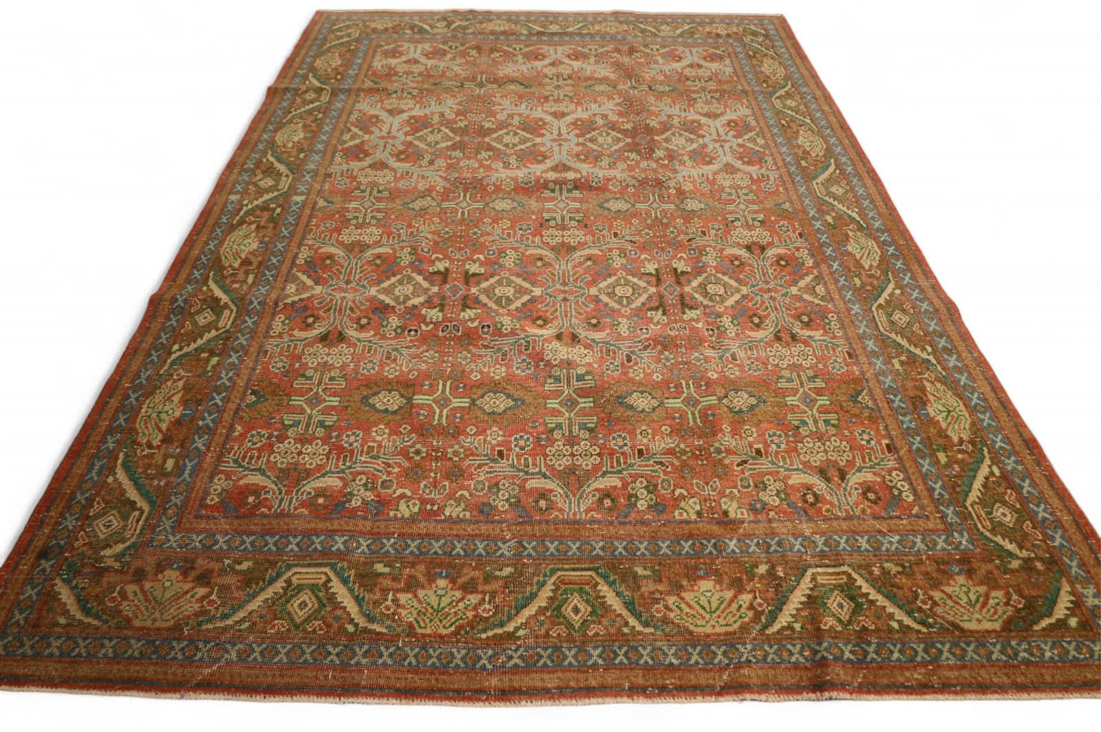 APPROX 10' 4" x 7' 2" HANDMADE WOOL RUG (1 of 4)