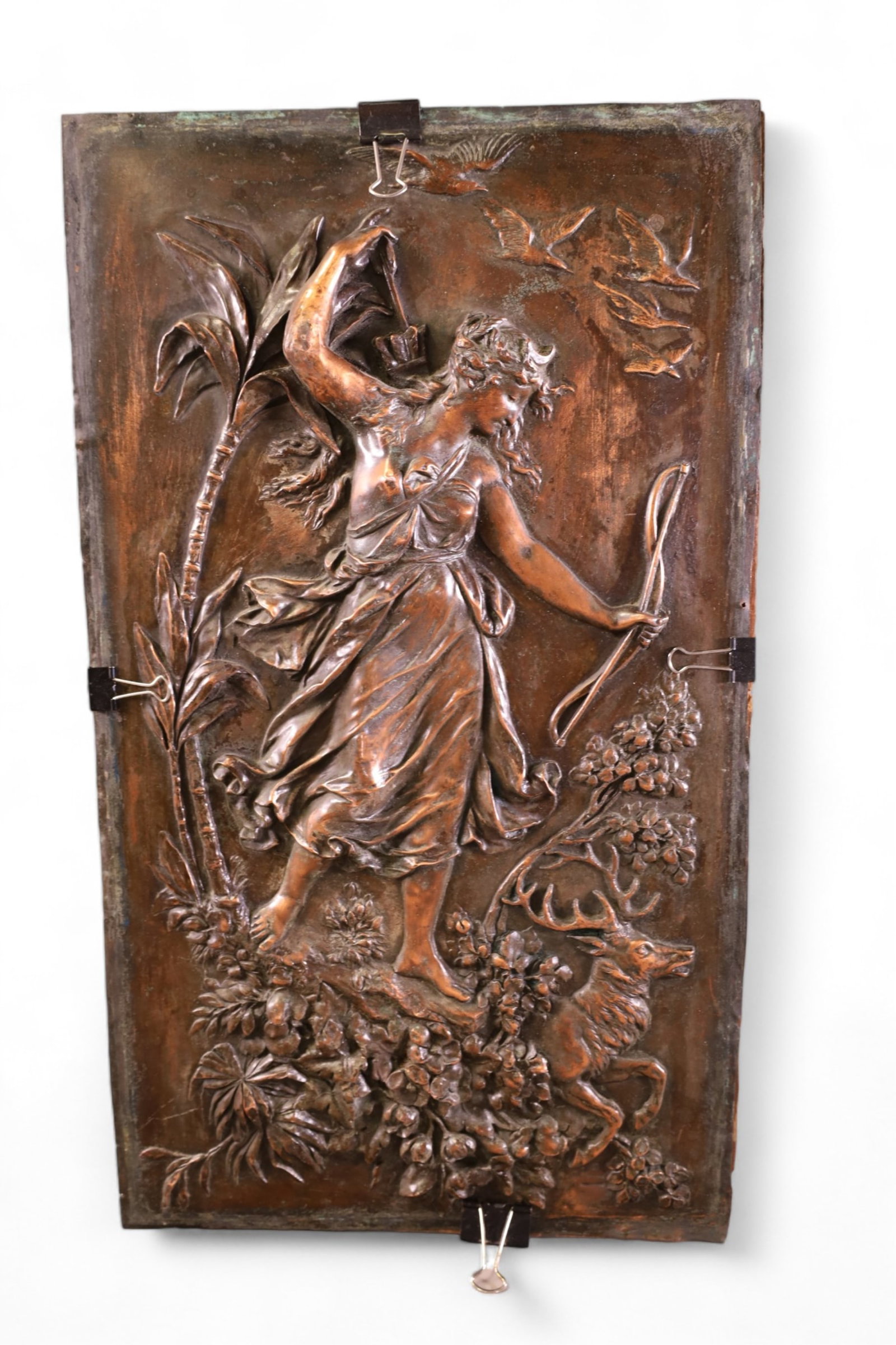 PRESSED COPPER WALL PLAQUE (1 of 2)