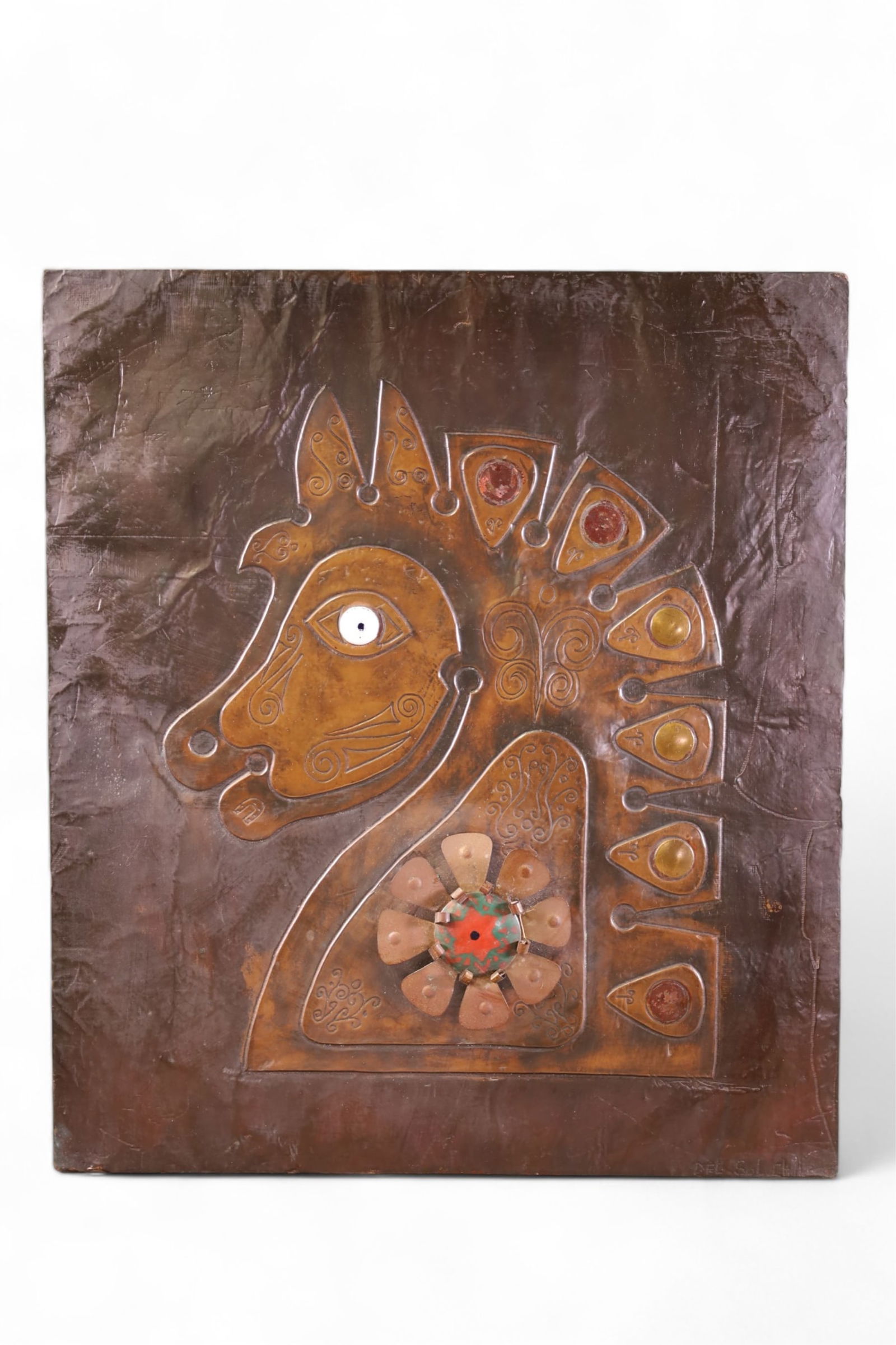 MIXED MEDIA HORSE WALL HANGING (1 of 4)