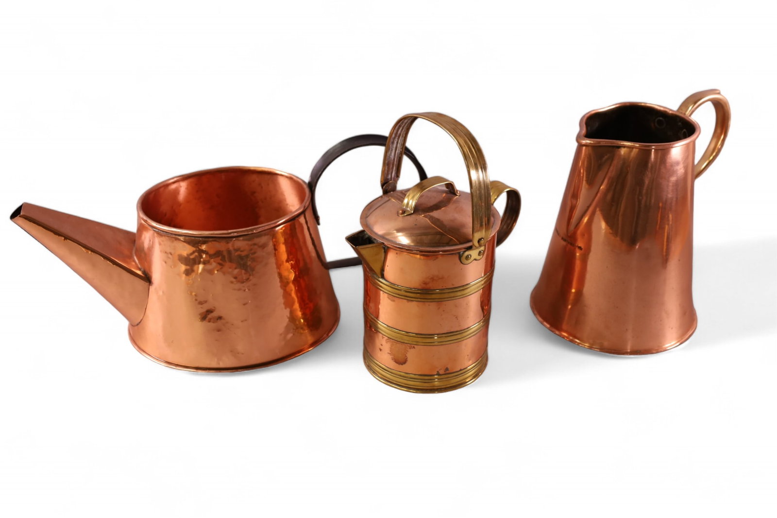 3 COPPER PITCHERS (1 of 5)