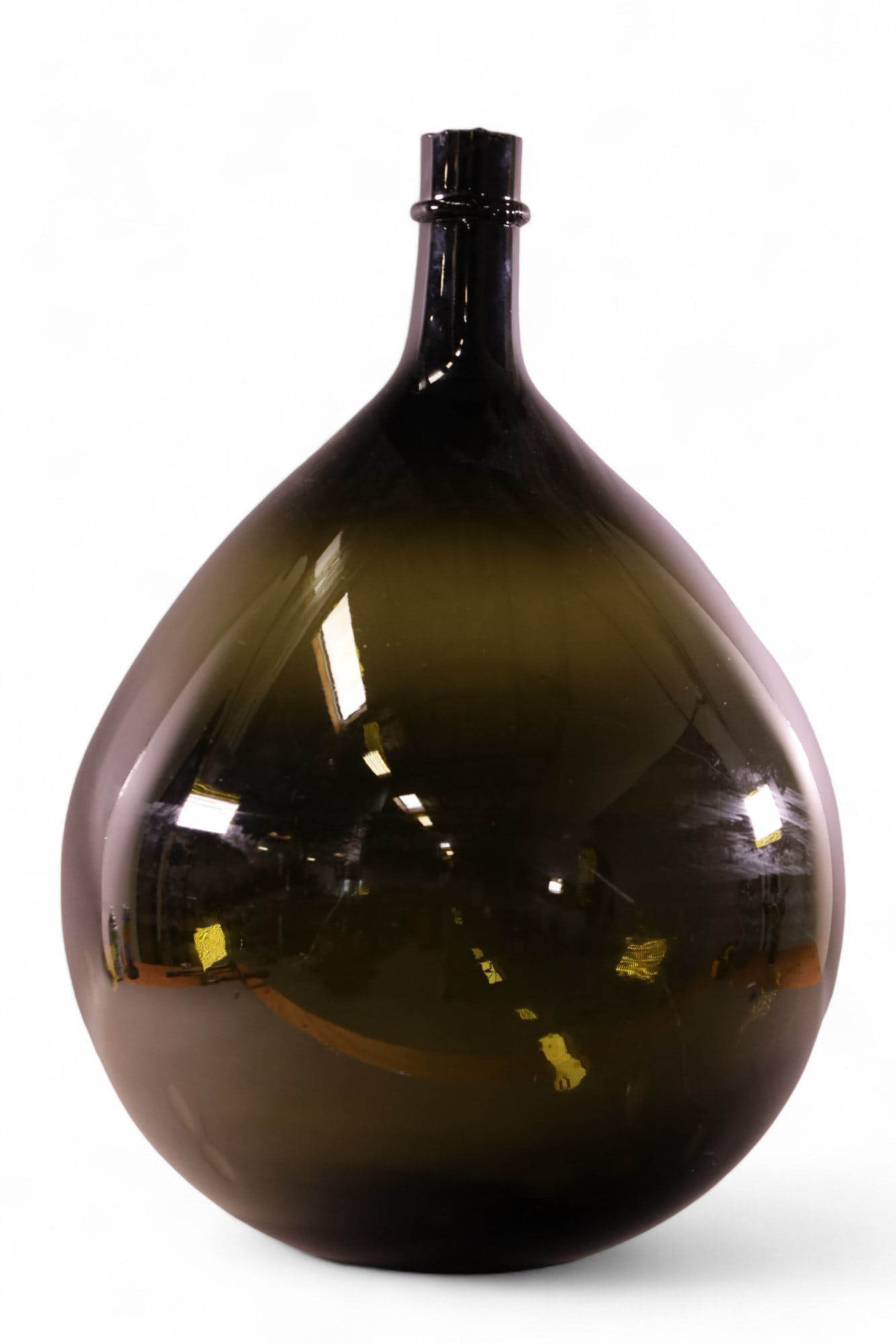 LARGE 19TH CENTURY DEMIJOHN BOTTLE (1 of 2)