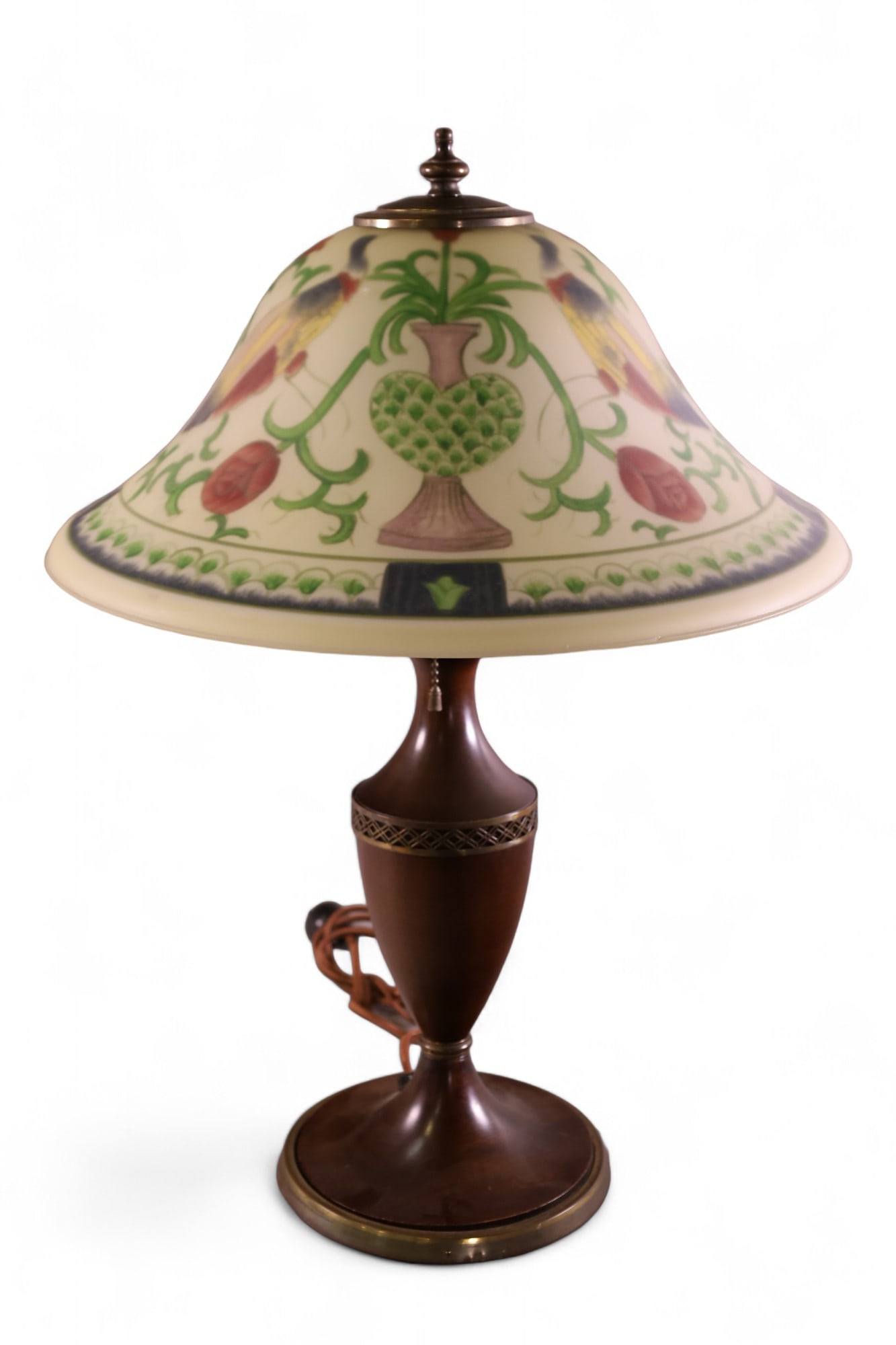 PAIRPOINT PEACOCK LAMP (1 of 6)