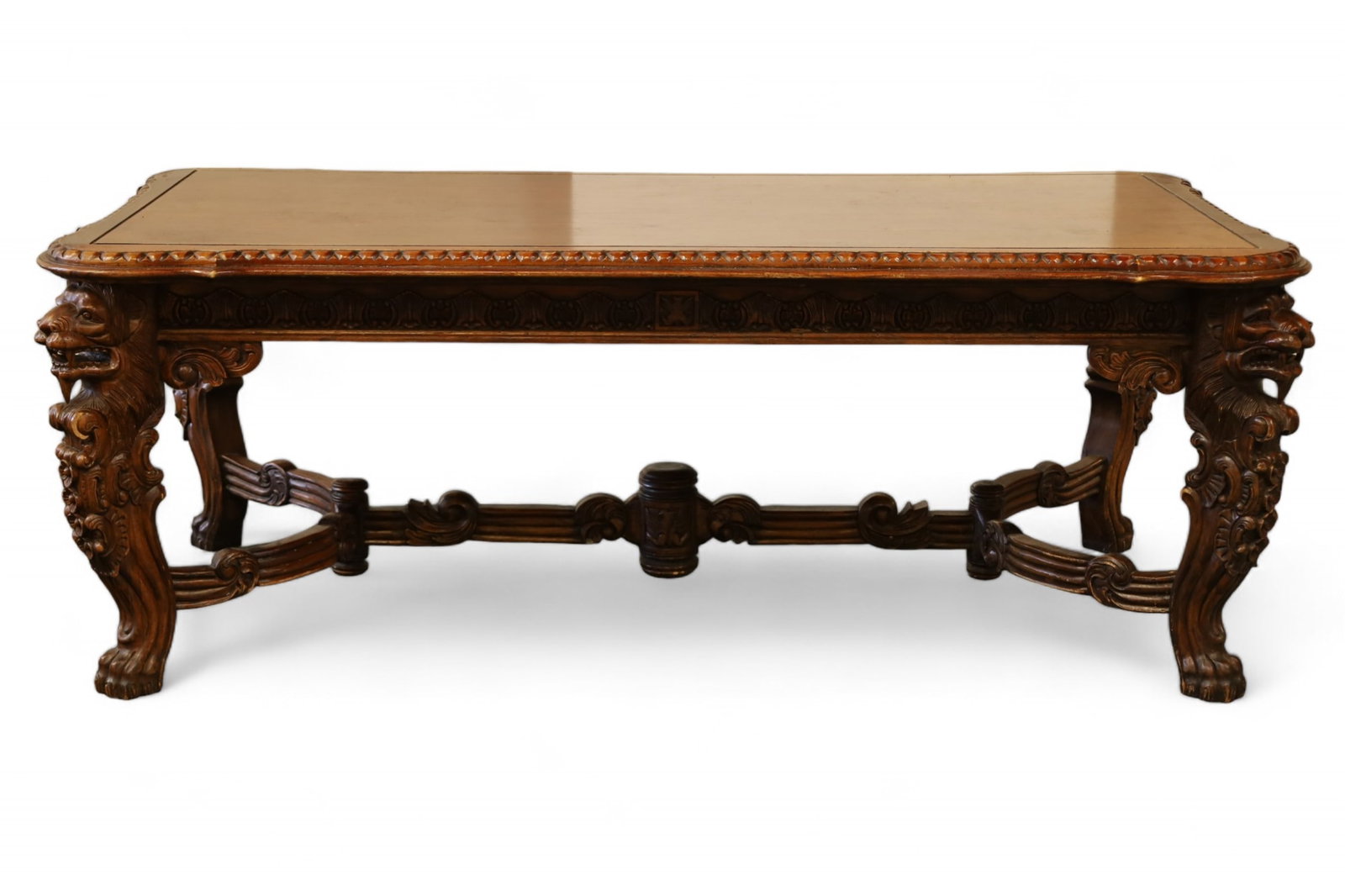 HIGHLY CARVED LION DINING TABLE (1 of 4)
