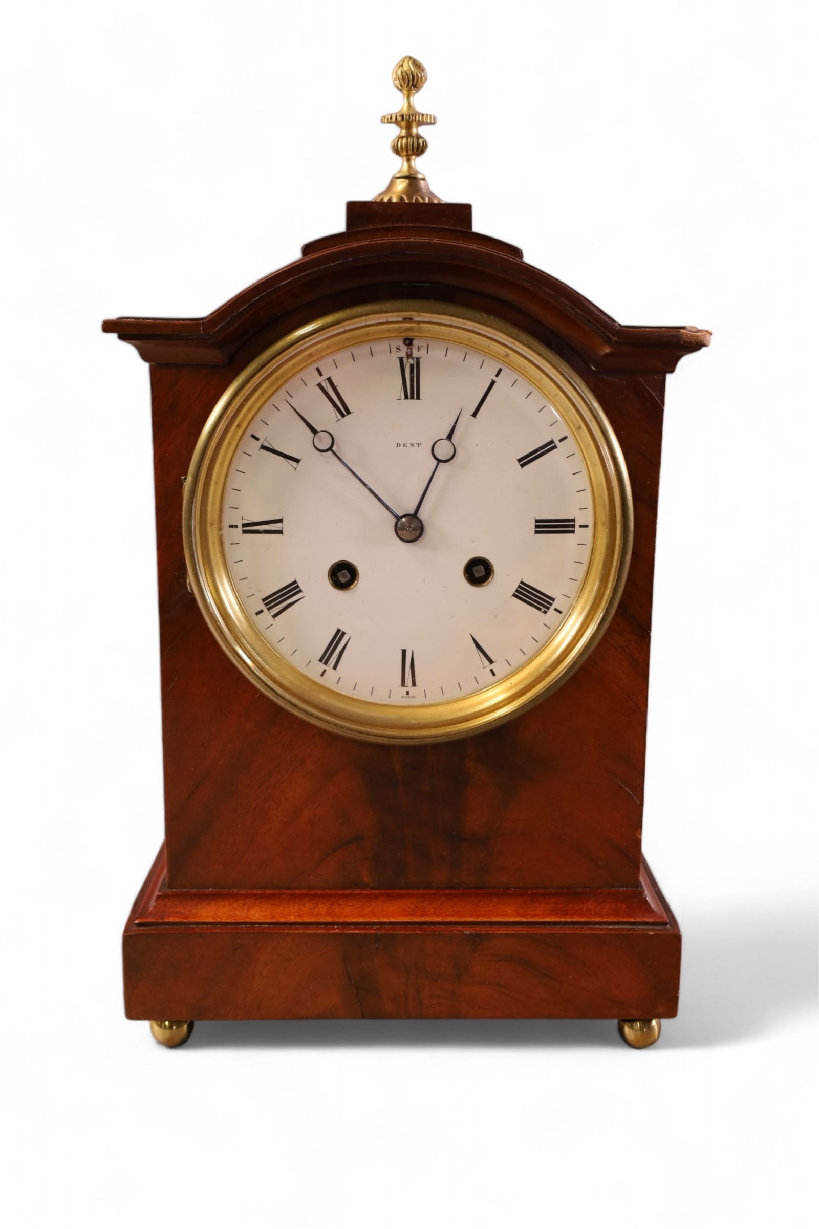 MAHOGANY DENT MANTLE CLOCK (1 of 4)