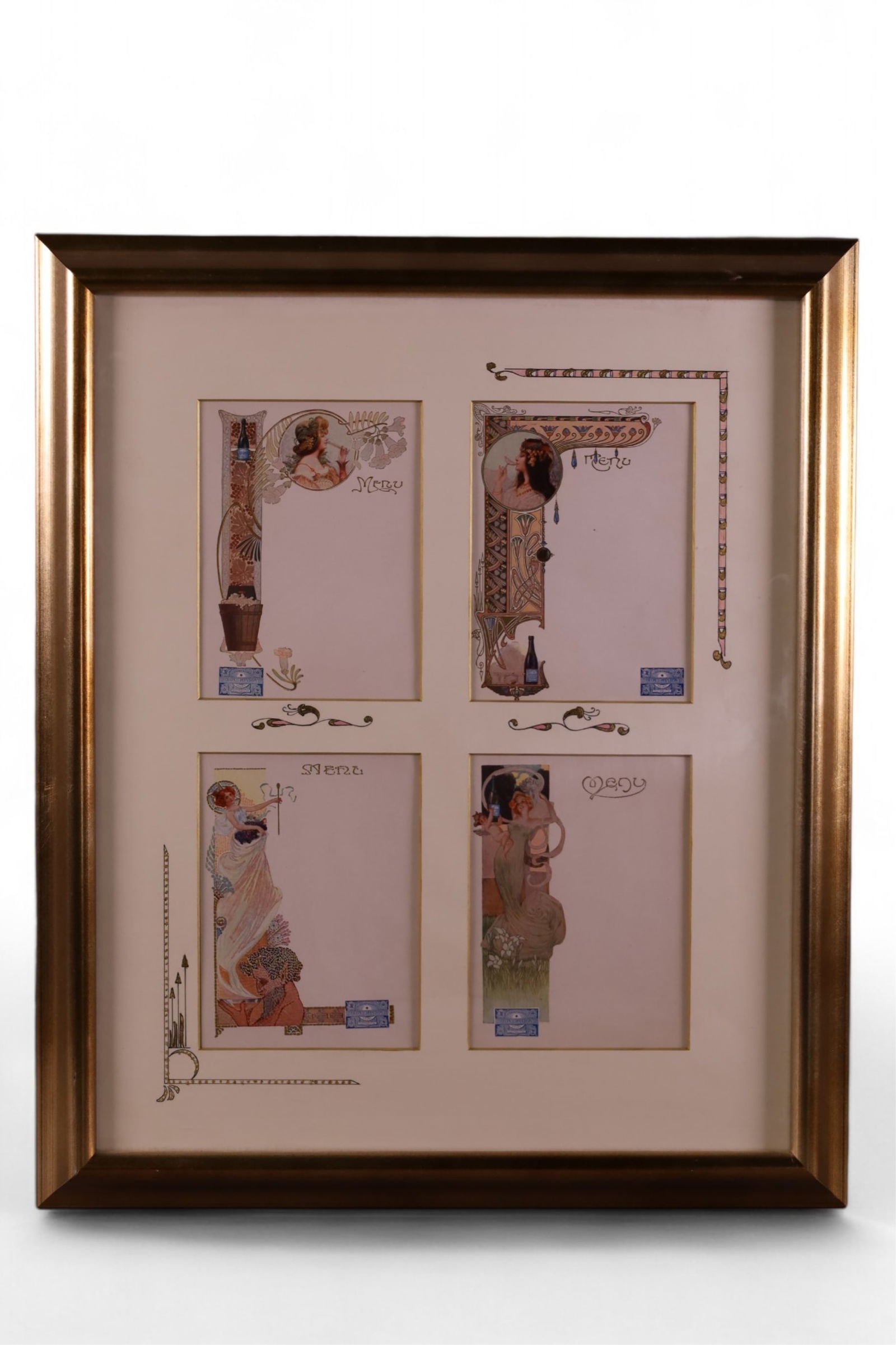MUCHA FRAMED MENU CARDS (1 of 4)