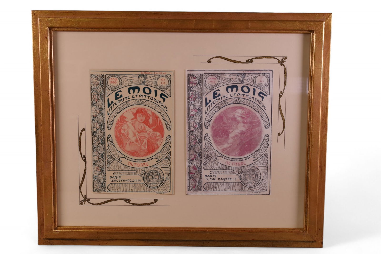 2 FRAMED LE MOIS MUCHA PRINTS (1 of 5)