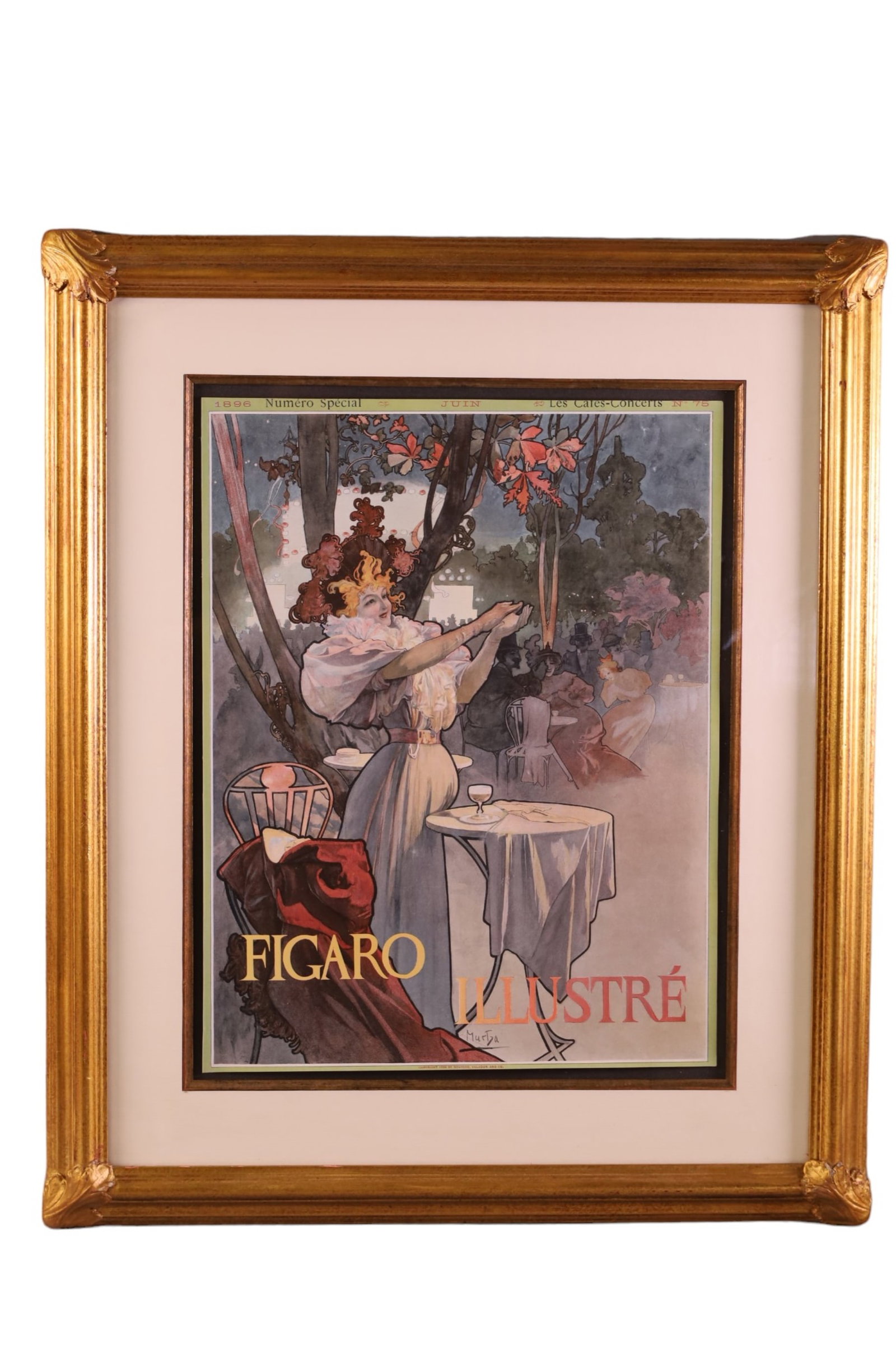 CAFES-CONCERTS MUCHA FRAMED PRINT (1 of 3)