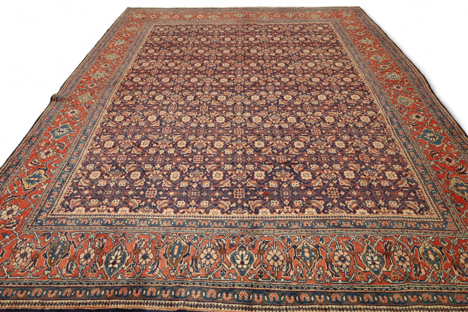 APPROX 12' 7" x 10' HANDMADE WOOL RUG (1 of 4)