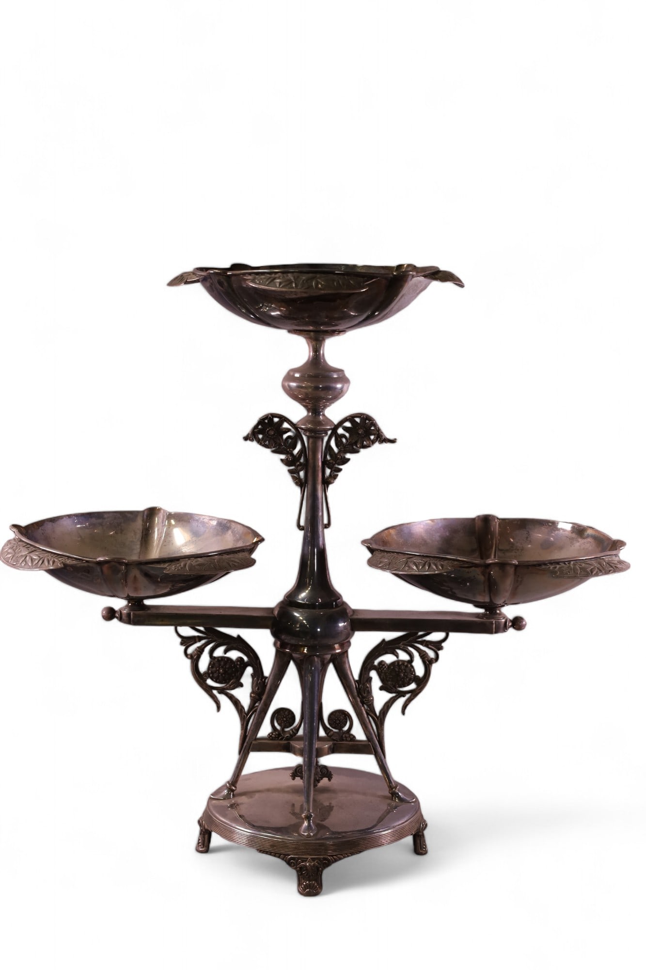 SILVERPLATED EPERGNE (1 of 3)