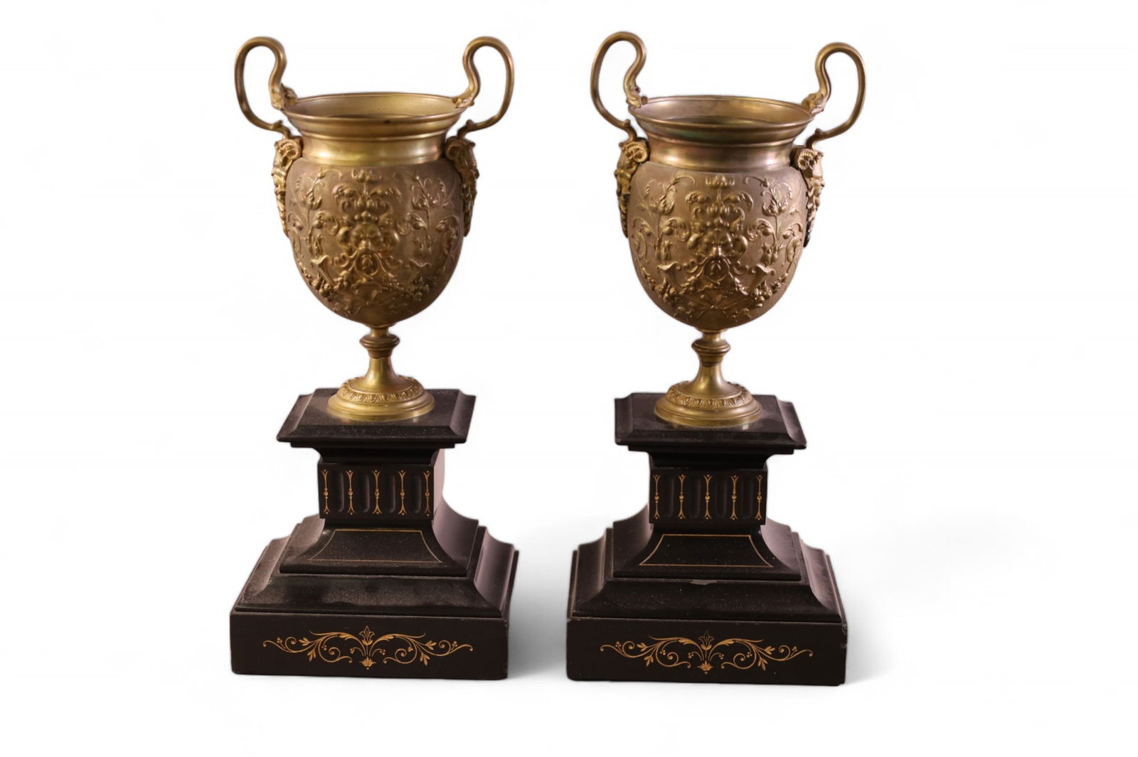 PAIR OF MANTLE GARNITURES (1 of 3)