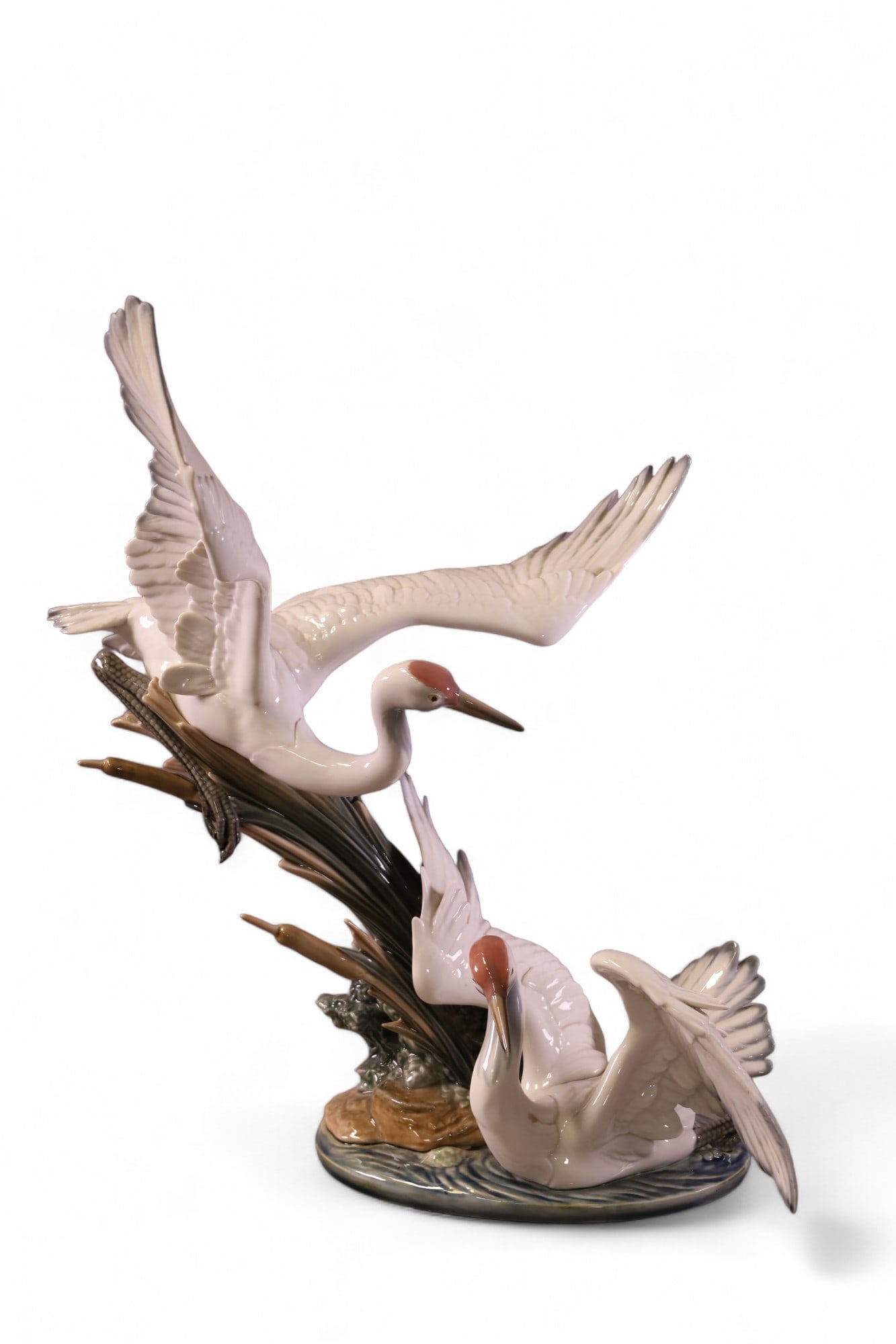 LARGE COURTING CRANES LLADRO FIGURE (1 of 3)