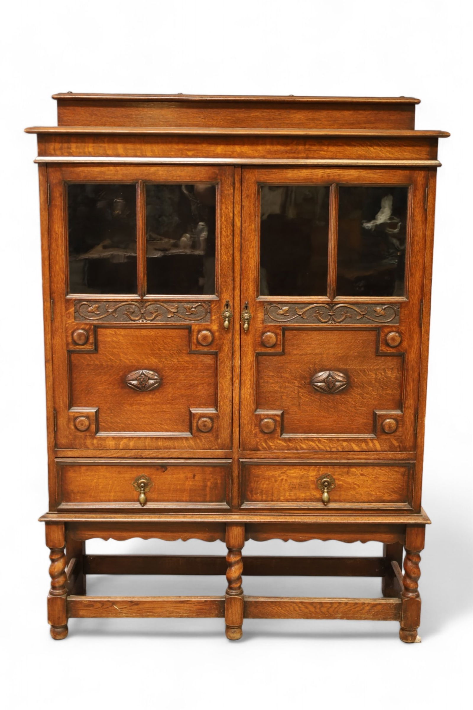 1910'S OAK BOOKCASE (1 of 2)