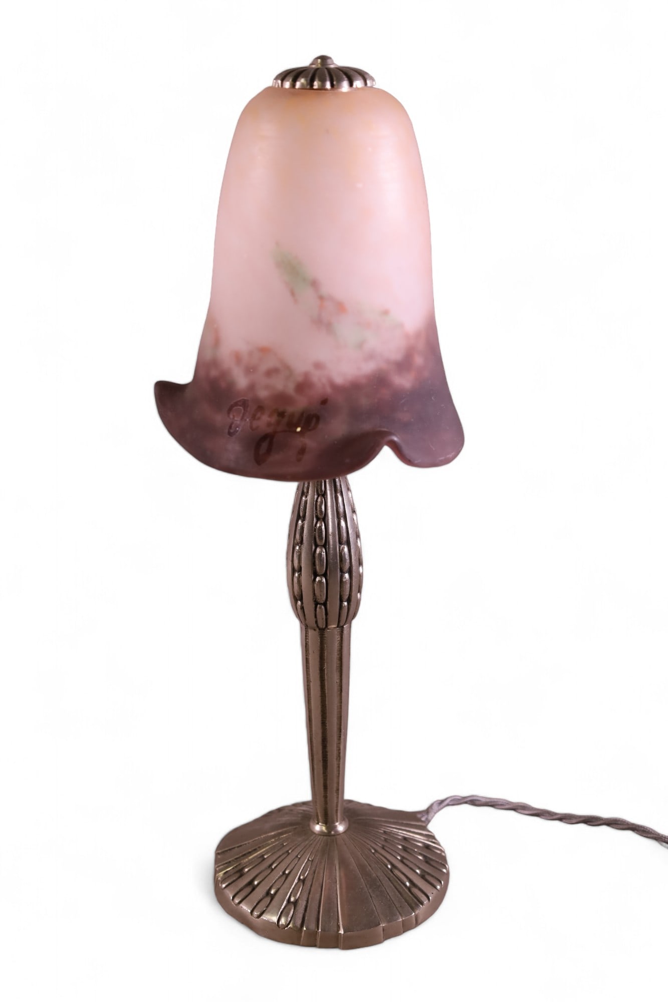 ART GLASS TABLE LAMP (1 of 2)