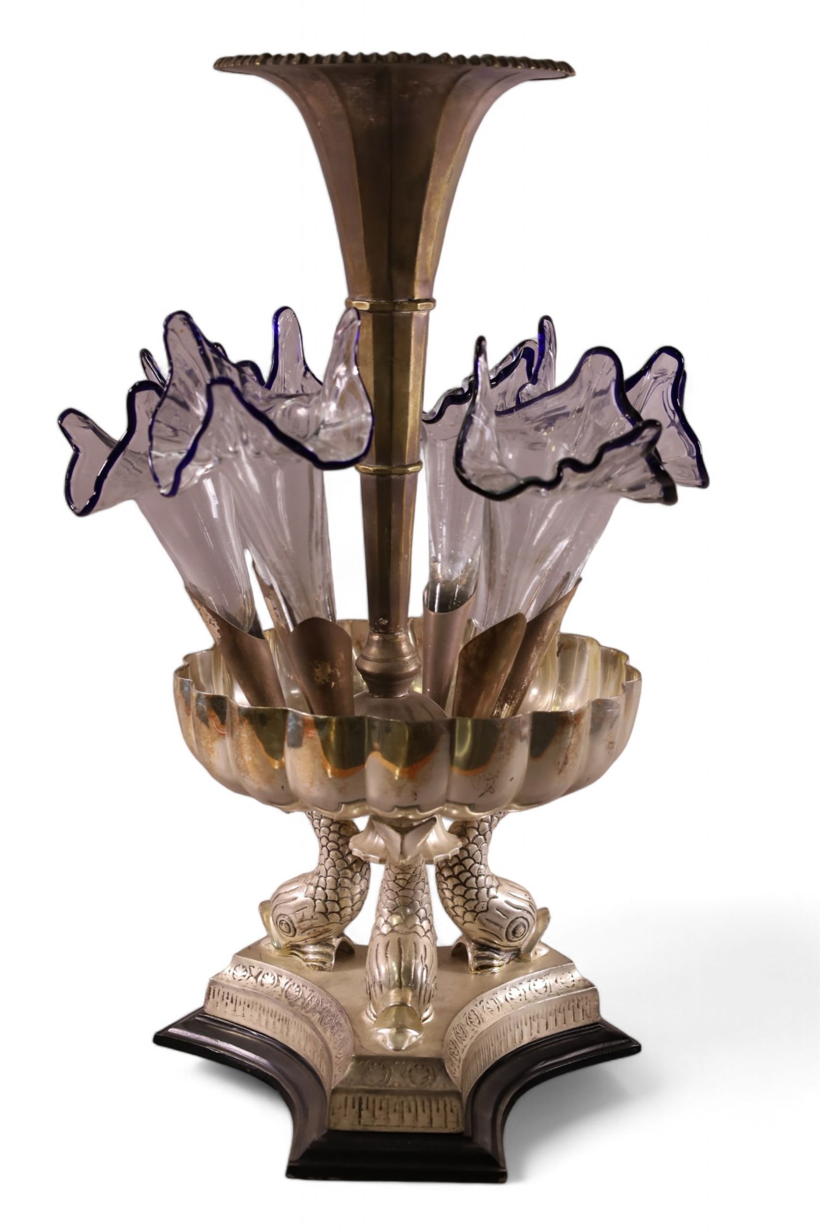 SILVERPLATED EPERGNE (1 of 2)