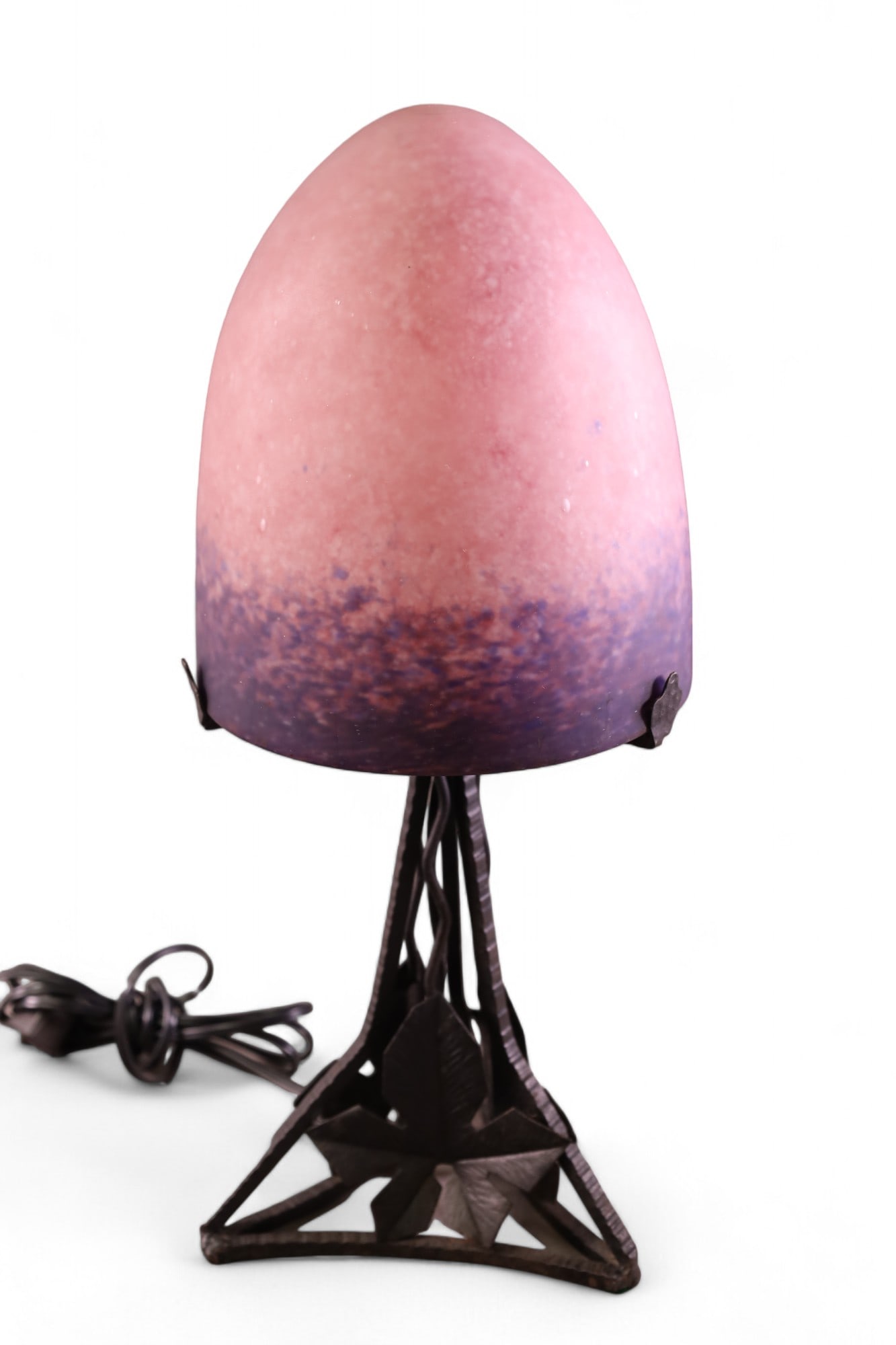 FRENCH ART GLASS TABLE LAMP (1 of 2)