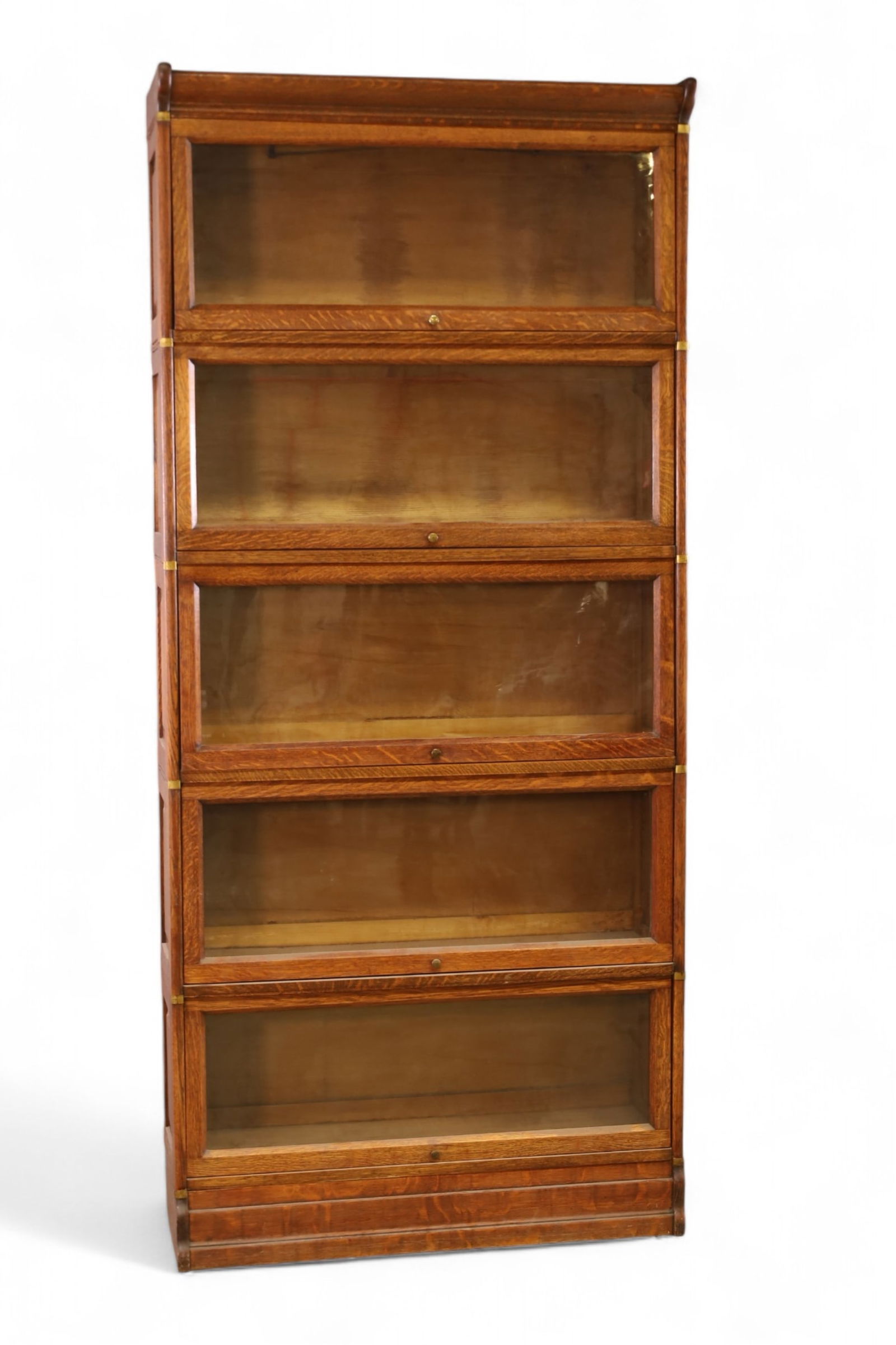 1900'S 5 STACK AM. OAK LAWYER'S BOOKCASE (1 of 2)
