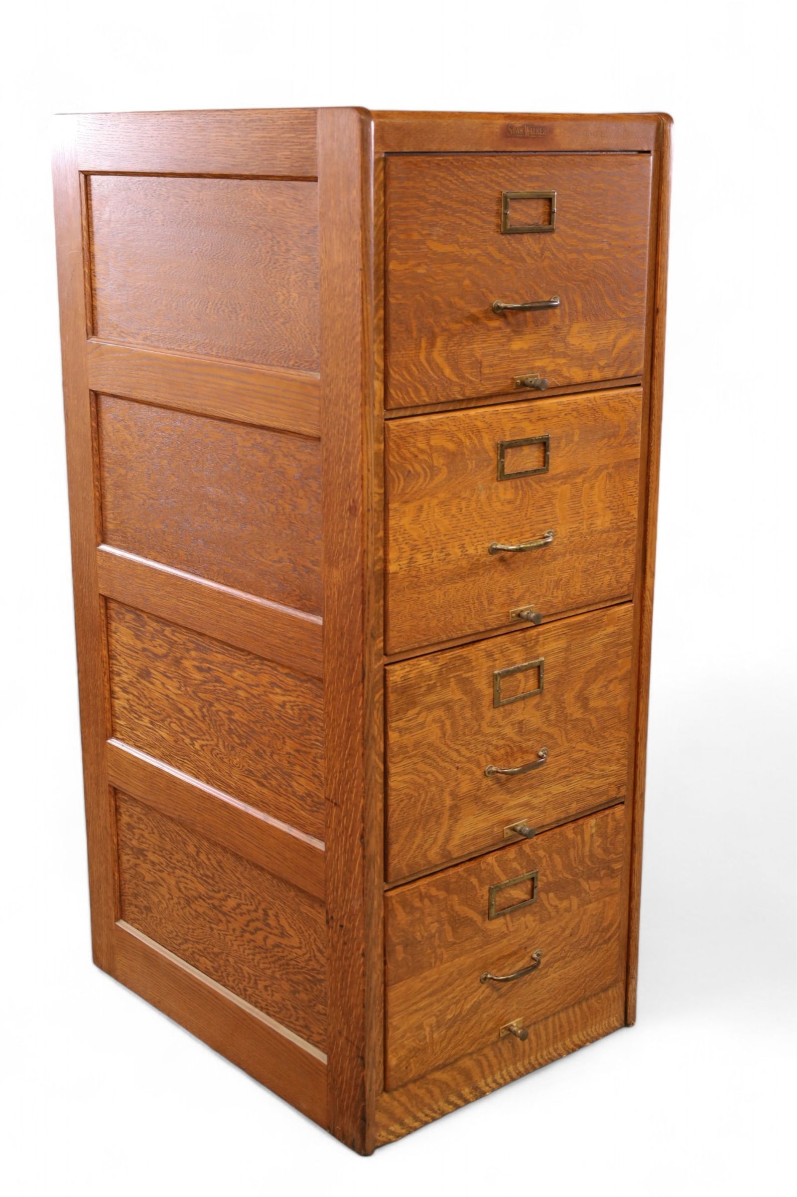1900'S AMERICAN OAK FILE CABINET (1 of 3)