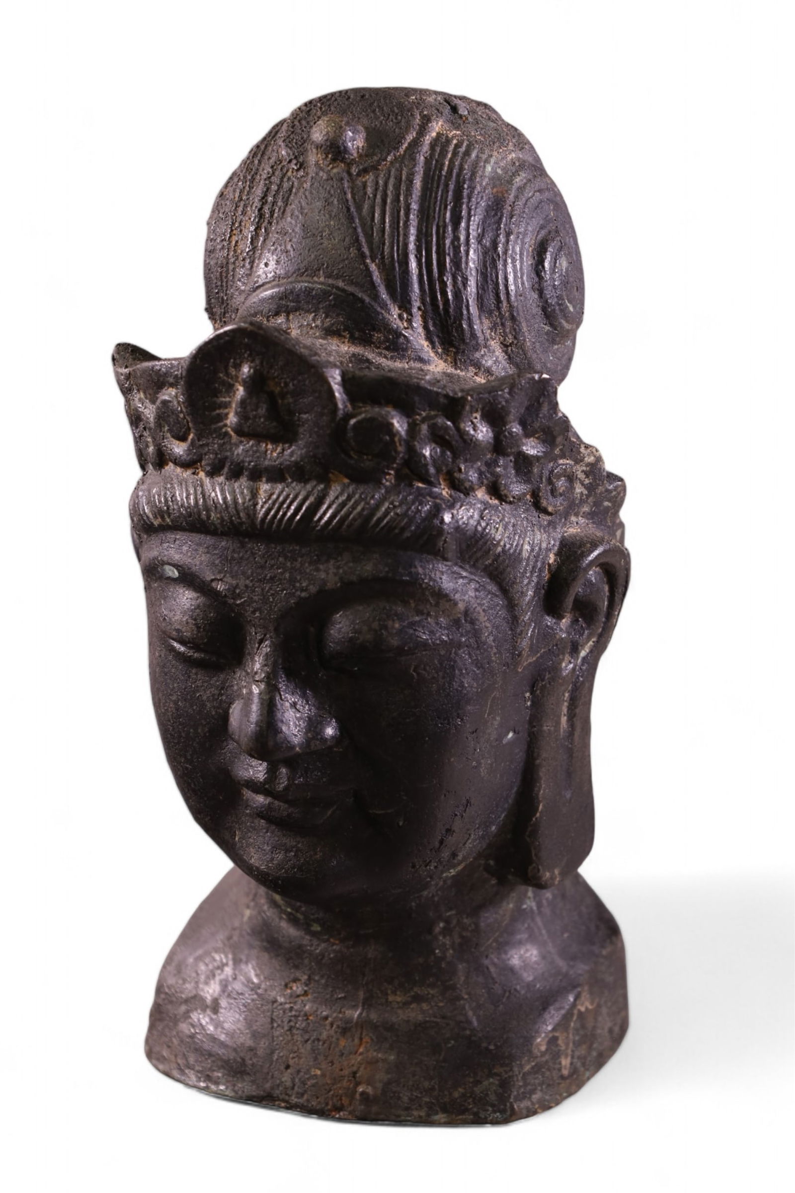 BRONZE BUDDHA HEAD (1 of 1)