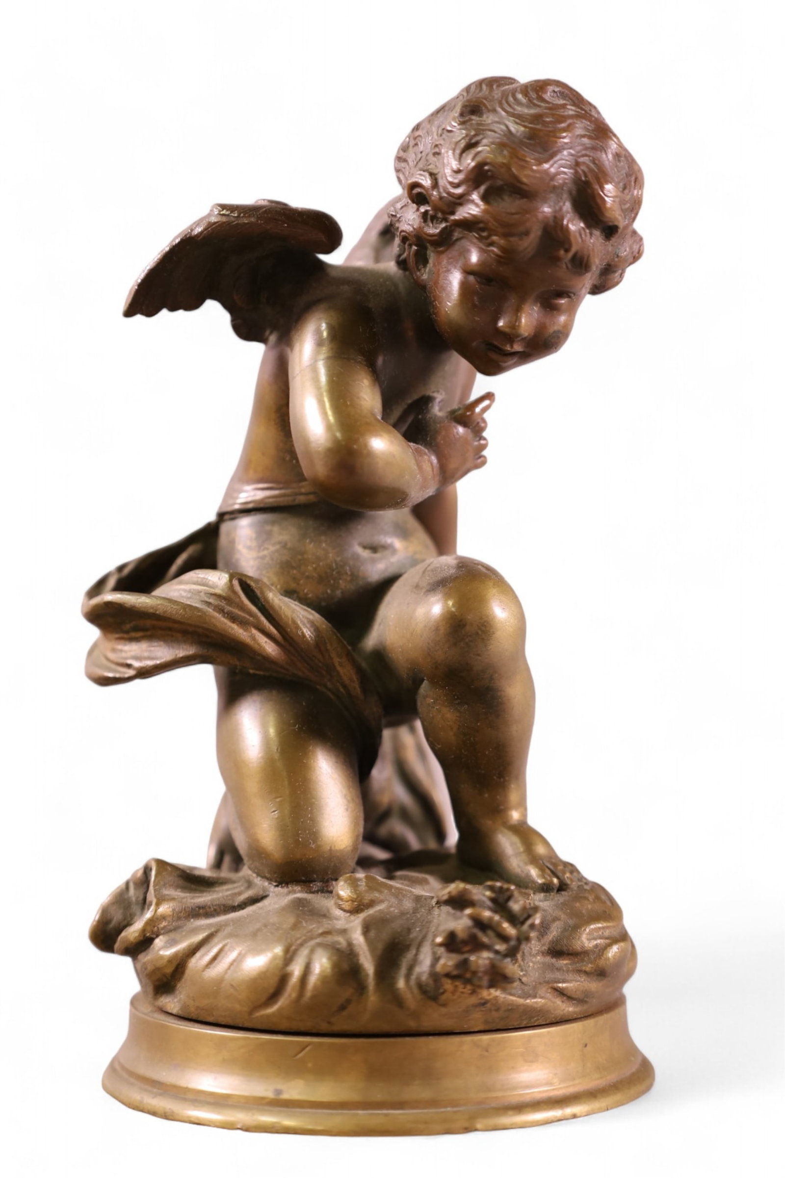 BRONZE CHERUB STATUE (1 of 3)