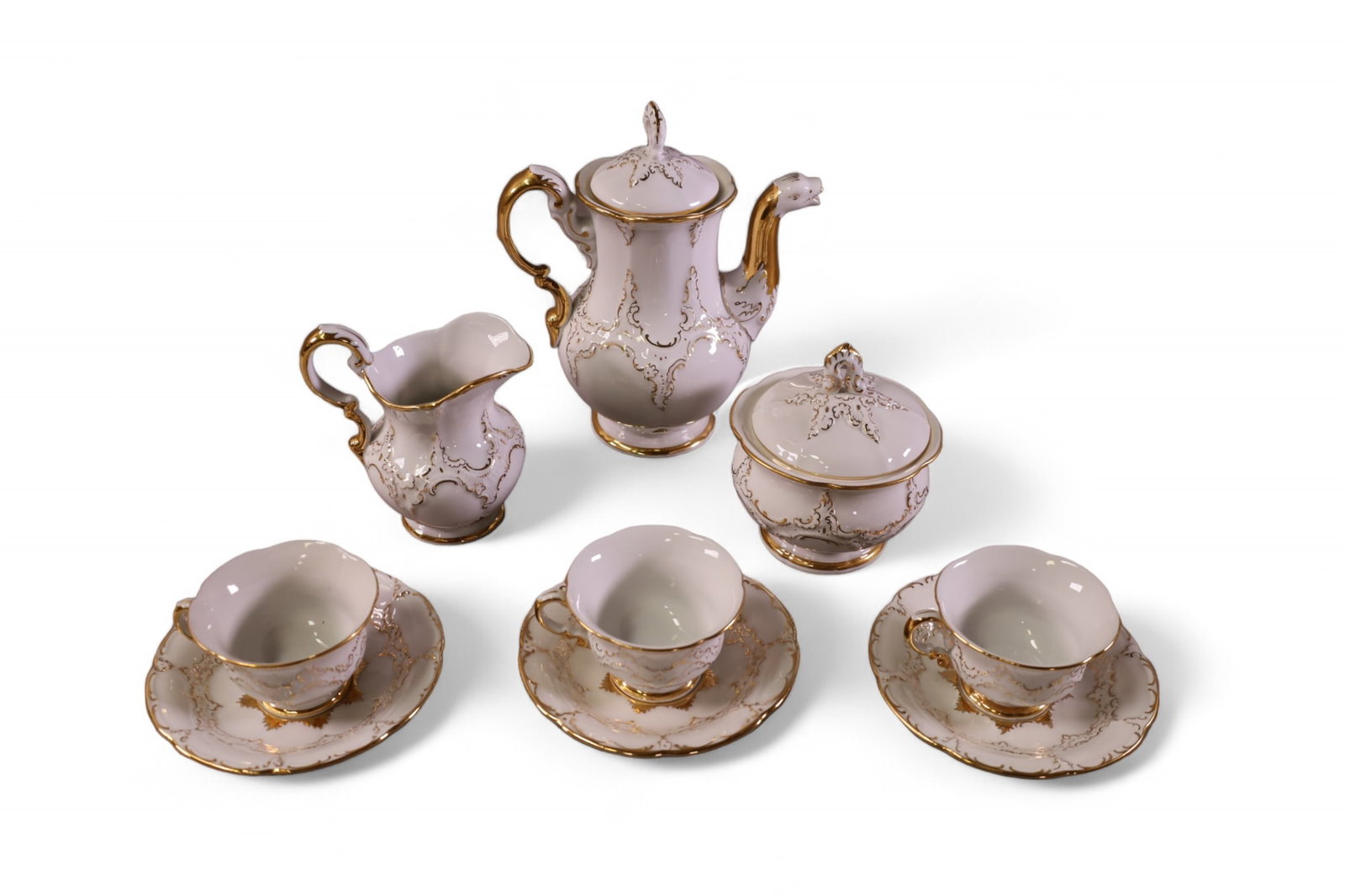 9 PIECE MEISSEN COFFEE SET (1 of 5)