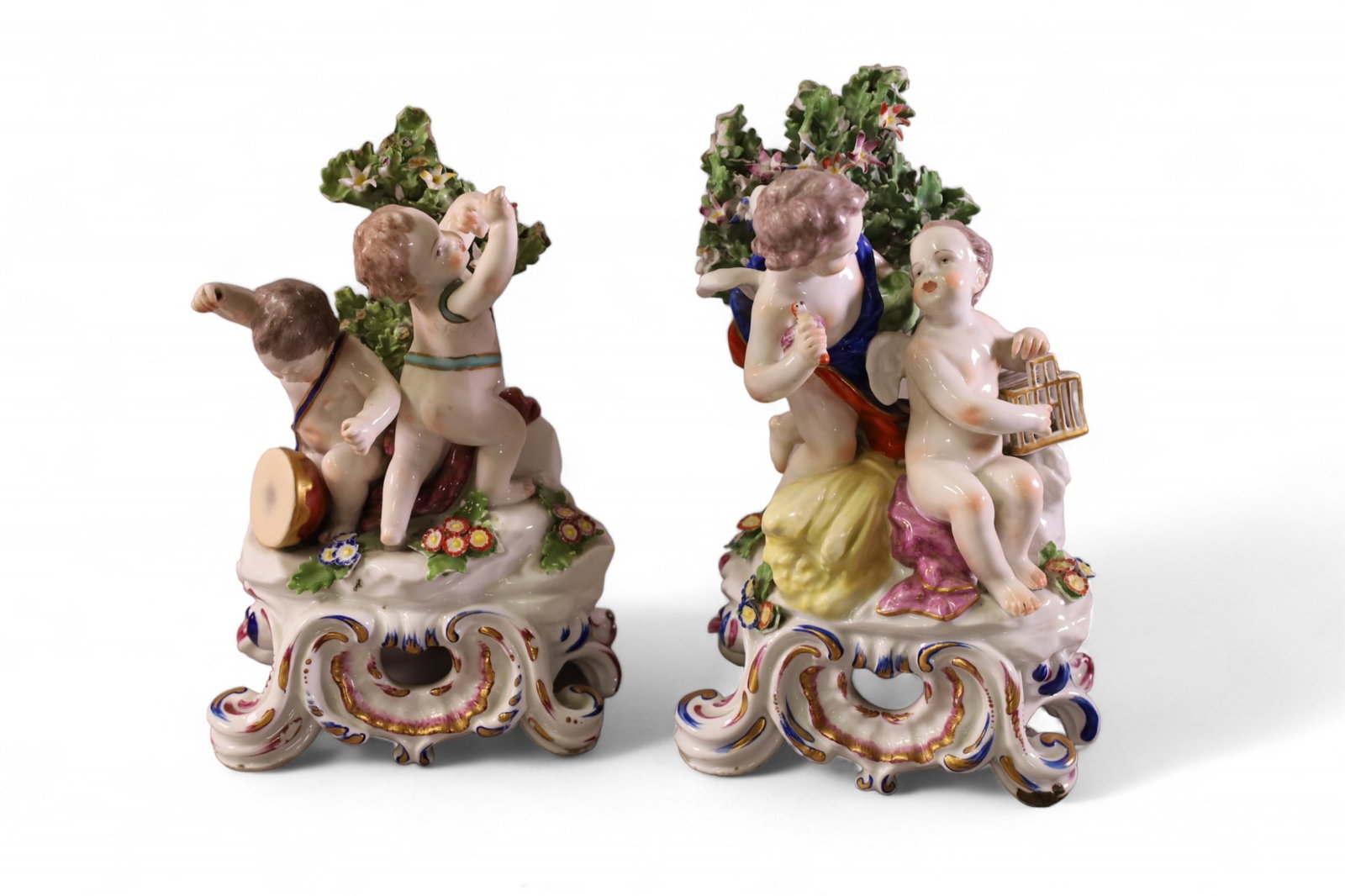 PAIR OF ENGLISH PORCELAIN FIGURES (1 of 5)