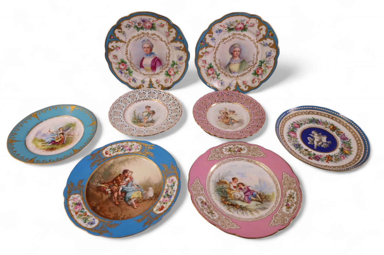 8 MISC PORCELAIN PLATES (1 of 9)